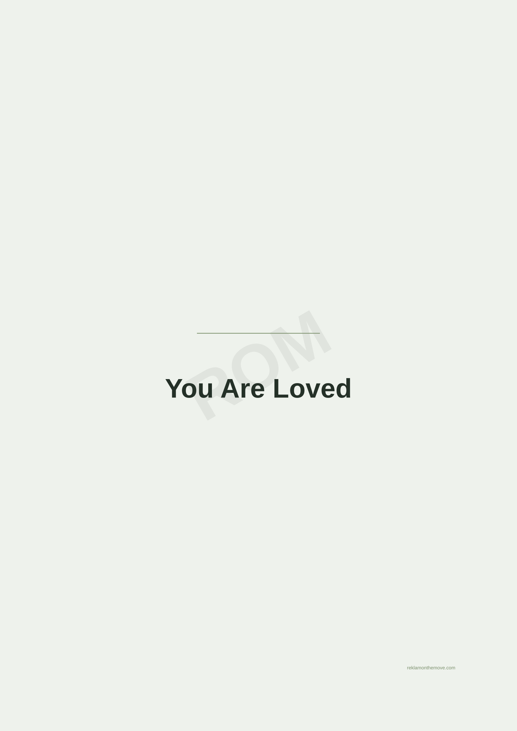 You Are Loved · Adaçayı — ROM dijital ürün önizlemesi (filigranlı)