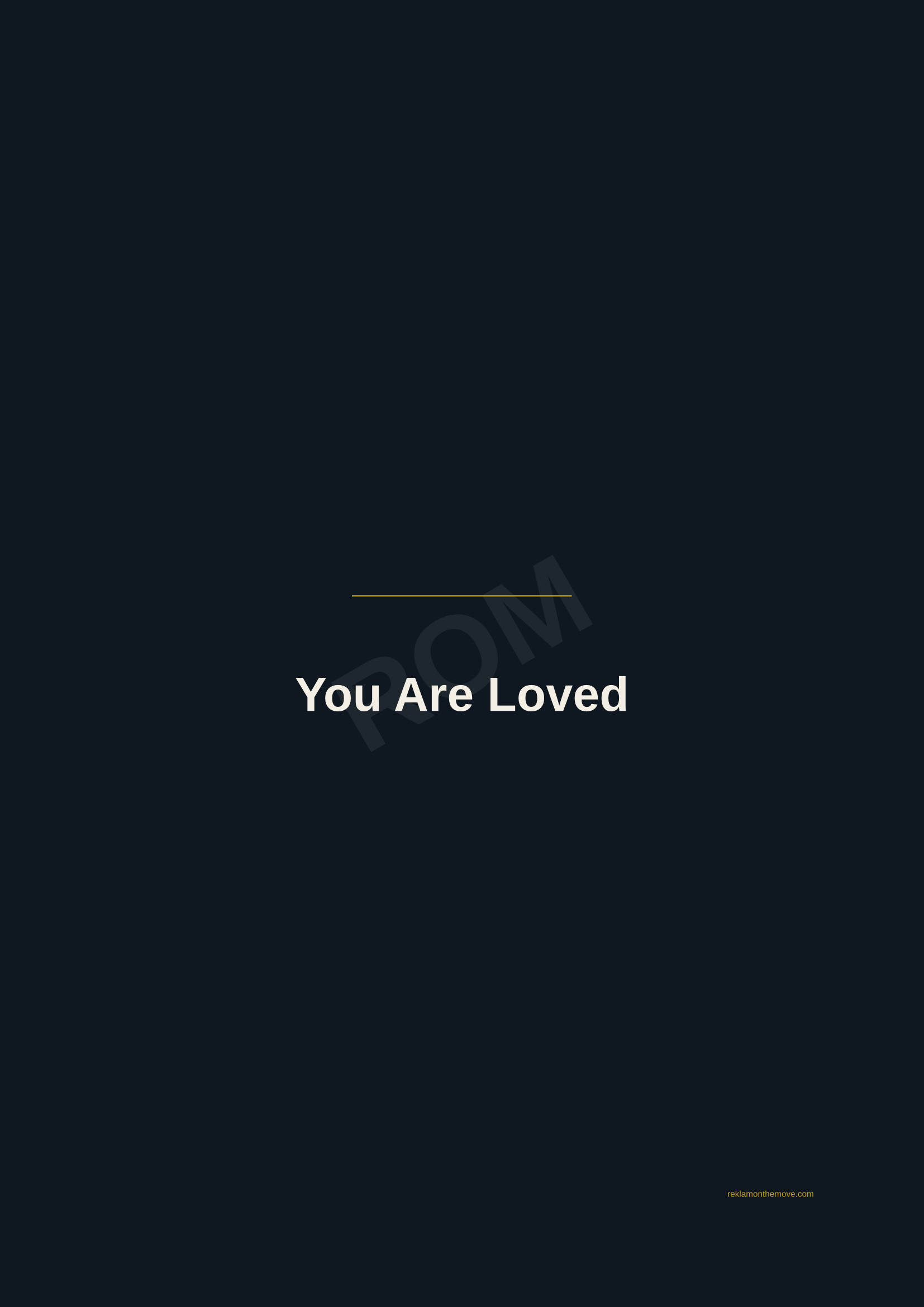You Are Loved · Gece — ROM dijital ürün önizlemesi (filigranlı)