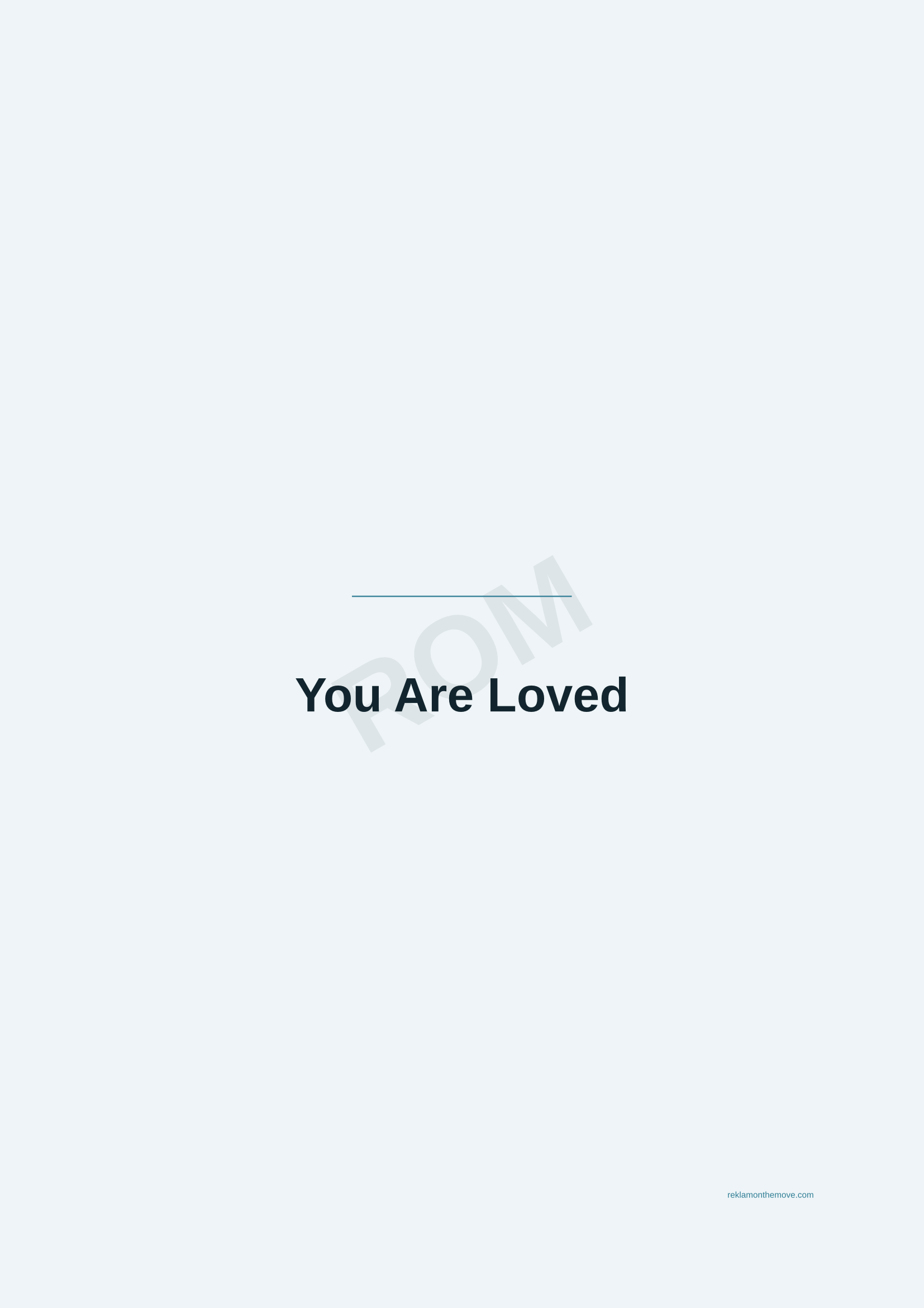 You Are Loved · Okyanus — ROM dijital ürün önizlemesi (filigranlı)