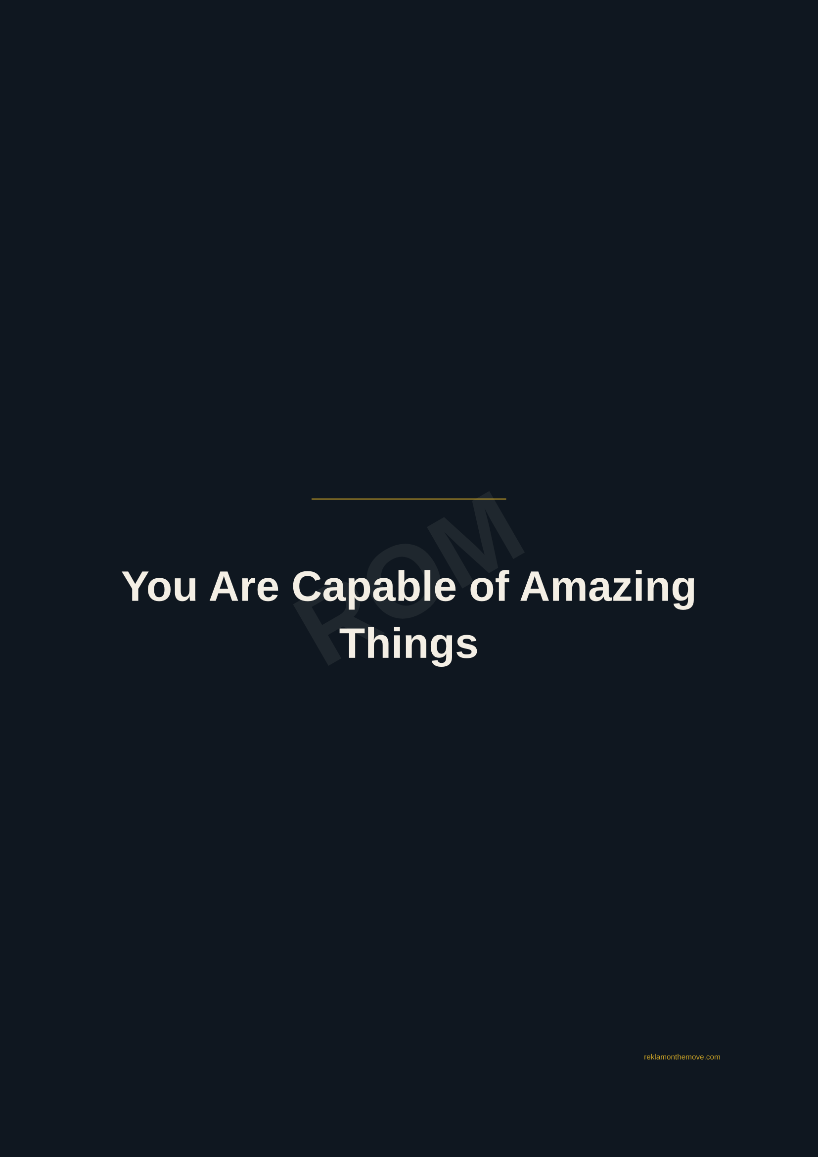 You Are Capable of Amazing Things · Gece — ROM dijital ürün önizlemesi (filigranlı)