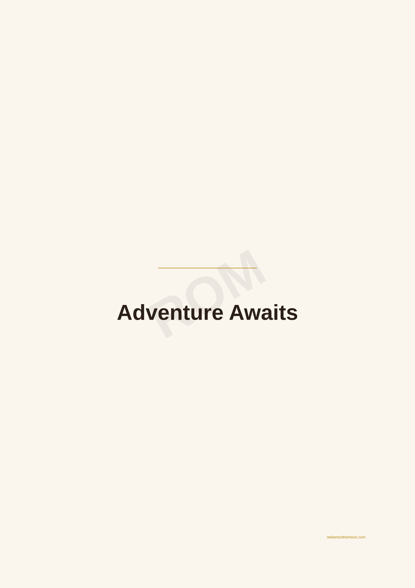 Adventure Awaits · Espresso — ROM dijital ürün önizlemesi (filigranlı)