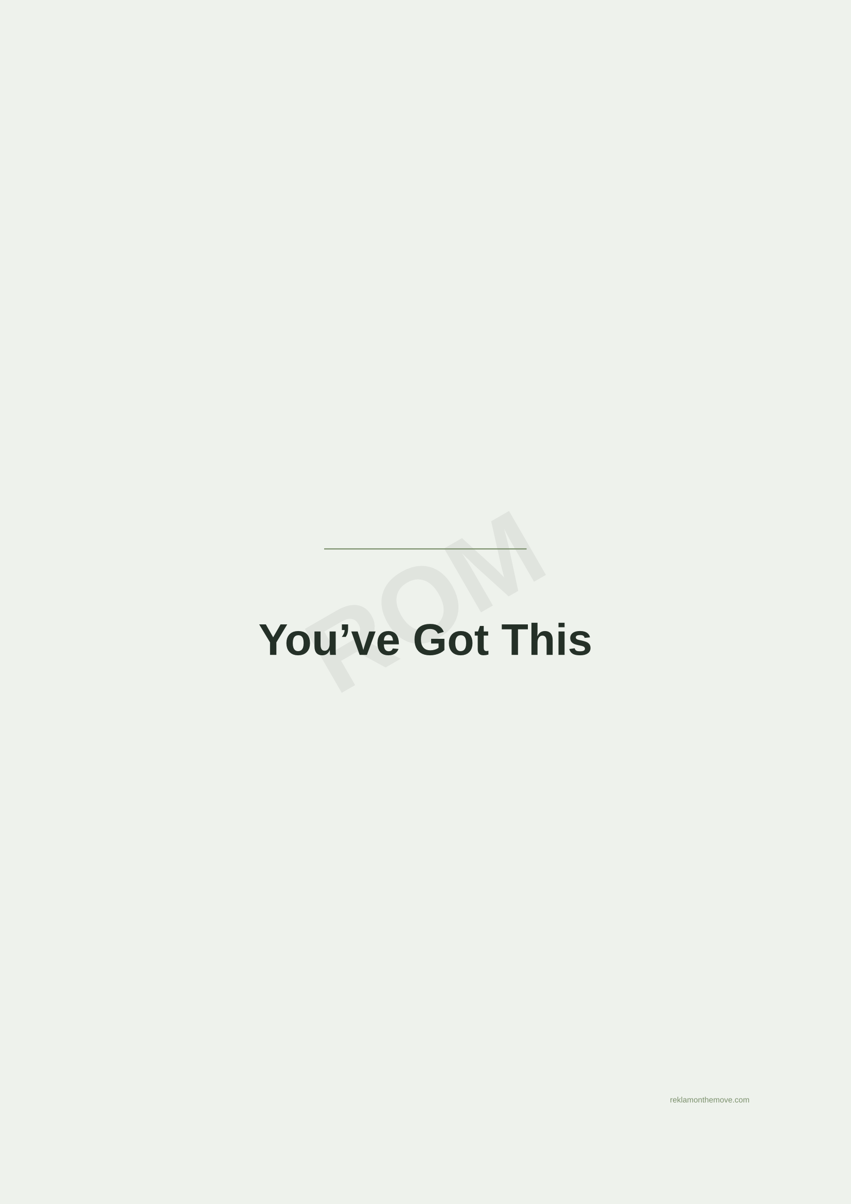 You've Got This · Adaçayı — ROM dijital ürün önizlemesi (filigranlı)