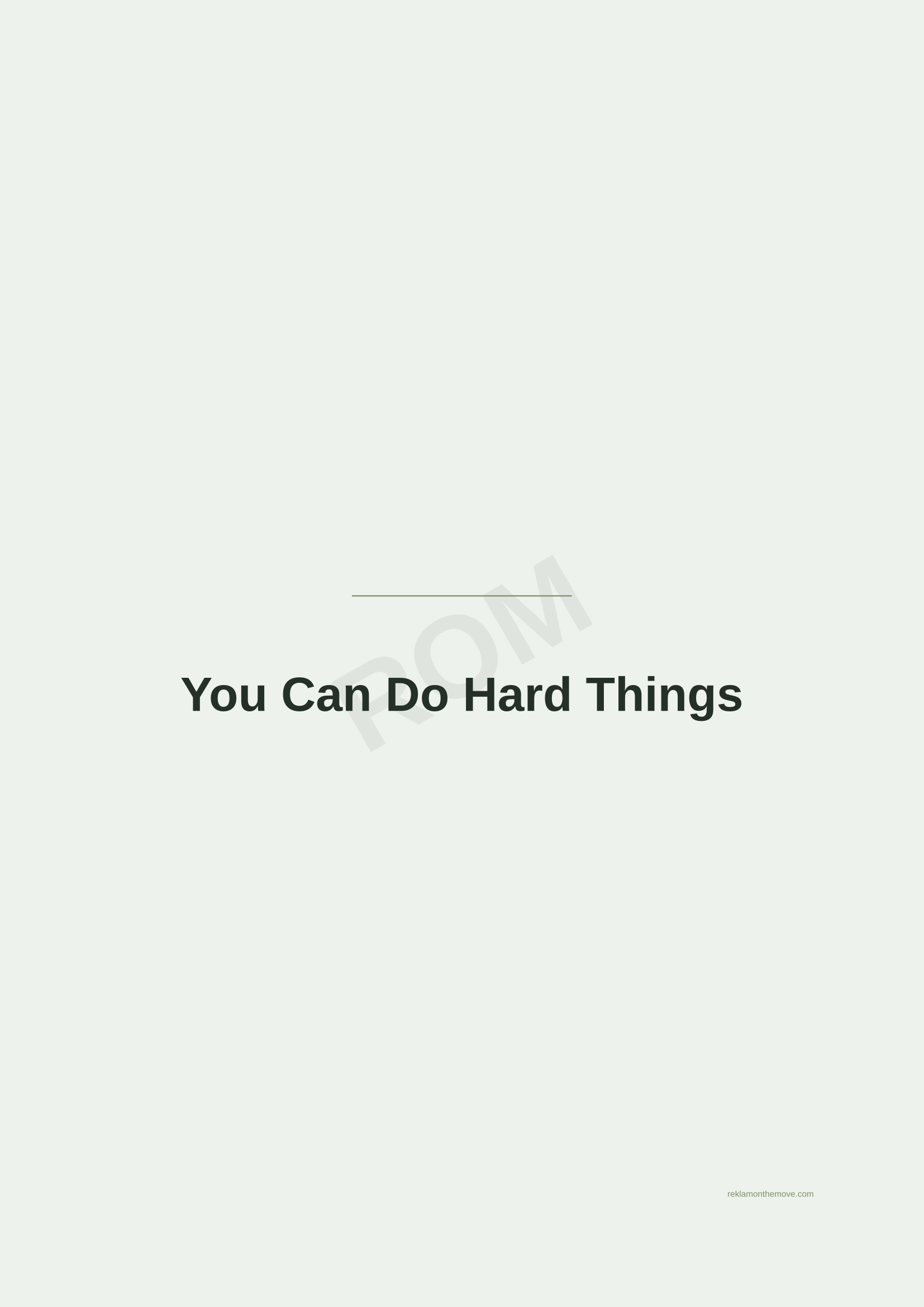You Can Do Hard Things · Adaçayı — ROM dijital ürün önizlemesi (filigranlı)