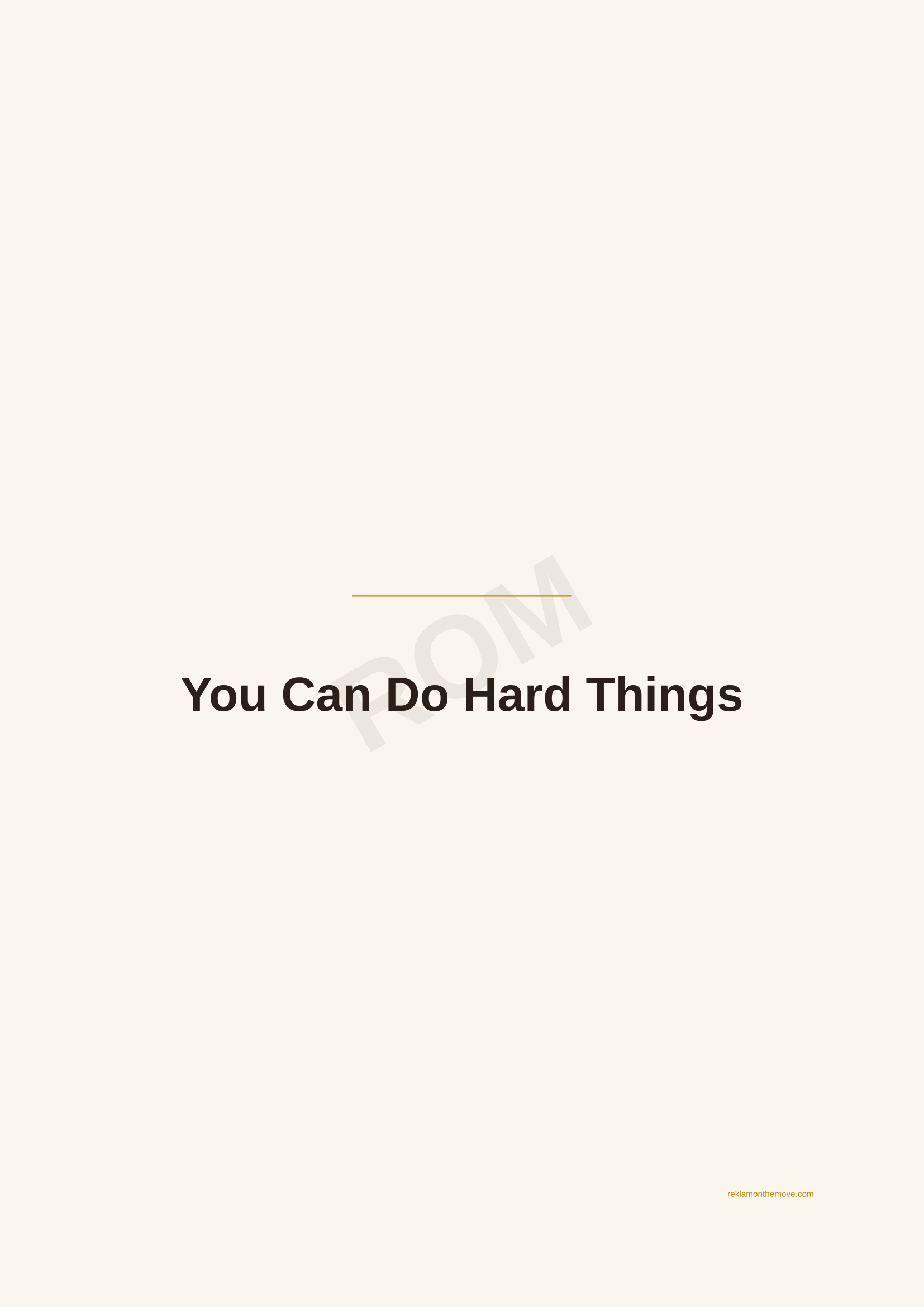 You Can Do Hard Things · Espresso — ROM dijital ürün önizlemesi (filigranlı)