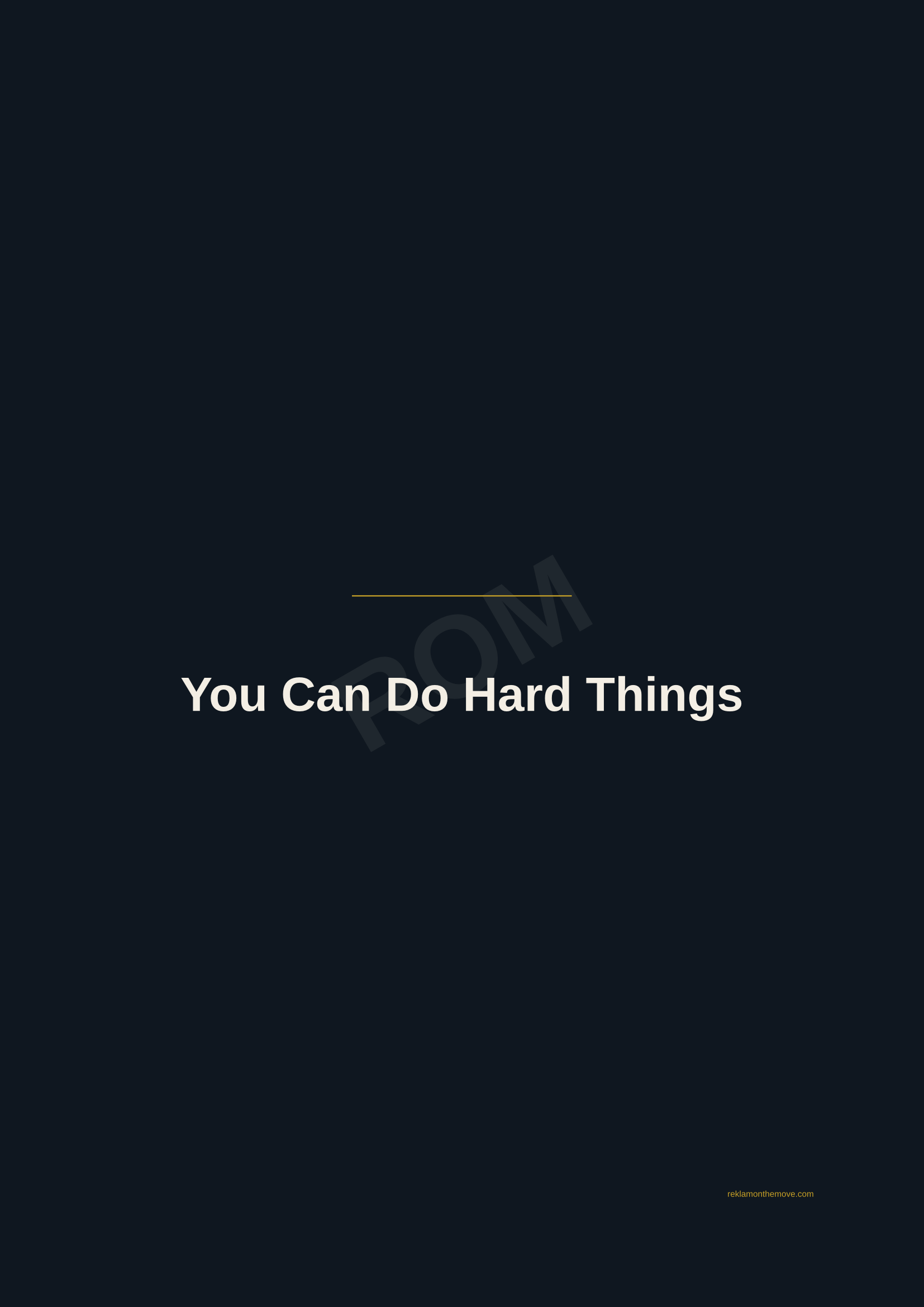 You Can Do Hard Things · Gece — ROM dijital ürün önizlemesi (filigranlı)