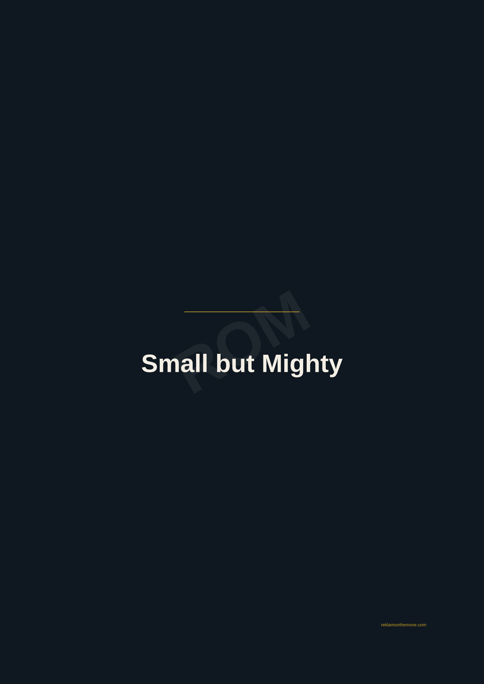 Small but Mighty · Gece — ROM dijital ürün önizlemesi (filigranlı)