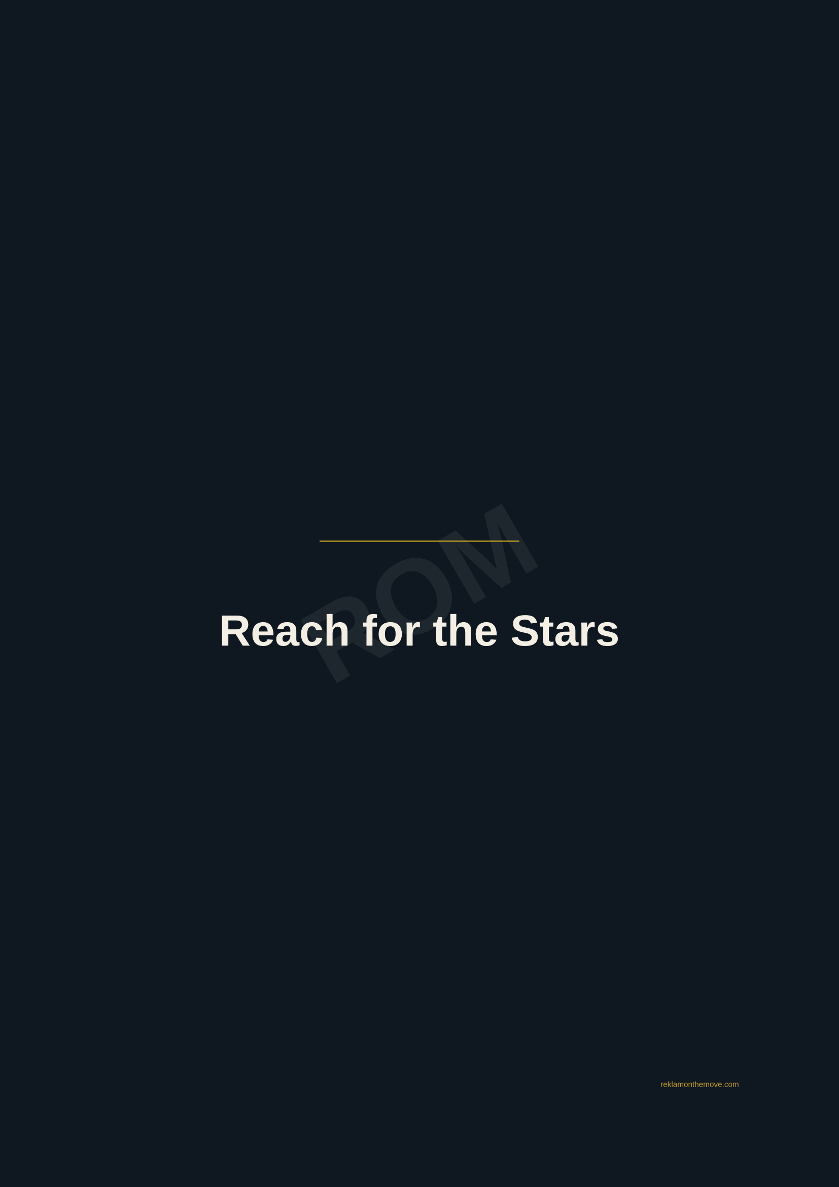Reach for the Stars · Gece — ROM dijital ürün önizlemesi (filigranlı)