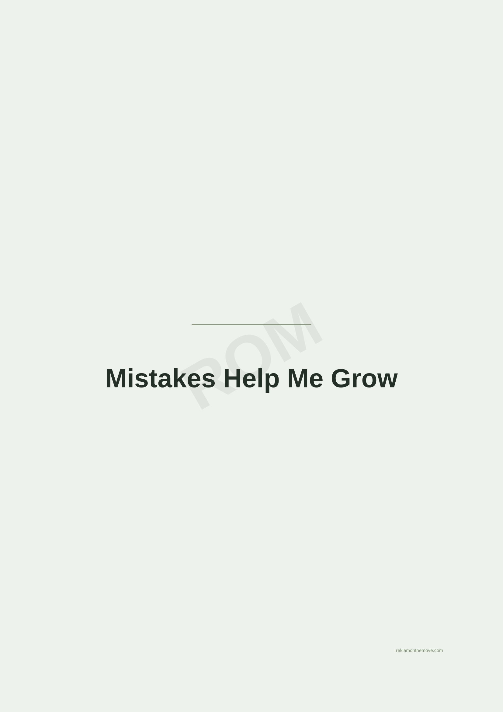 Mistakes Help Me Grow · Adaçayı — ROM dijital ürün önizlemesi (filigranlı)