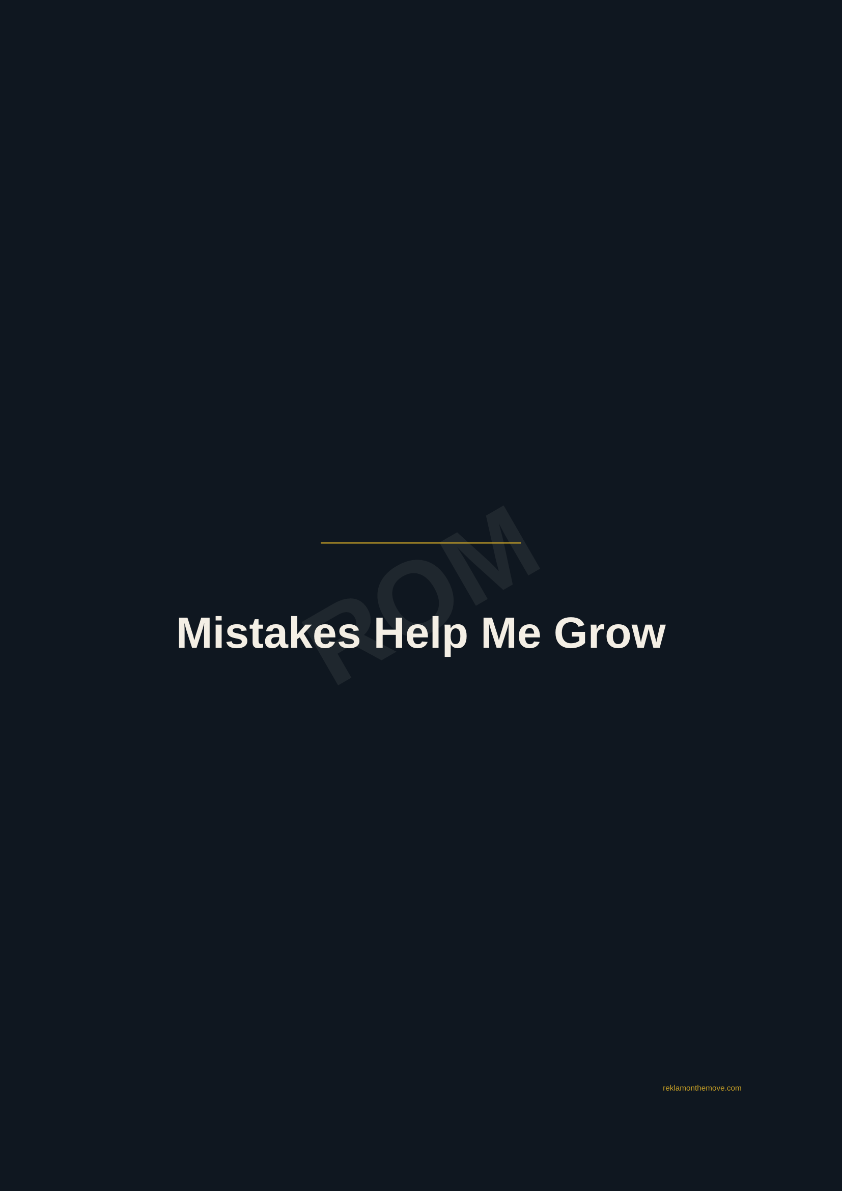 Mistakes Help Me Grow · Gece — ROM dijital ürün önizlemesi (filigranlı)