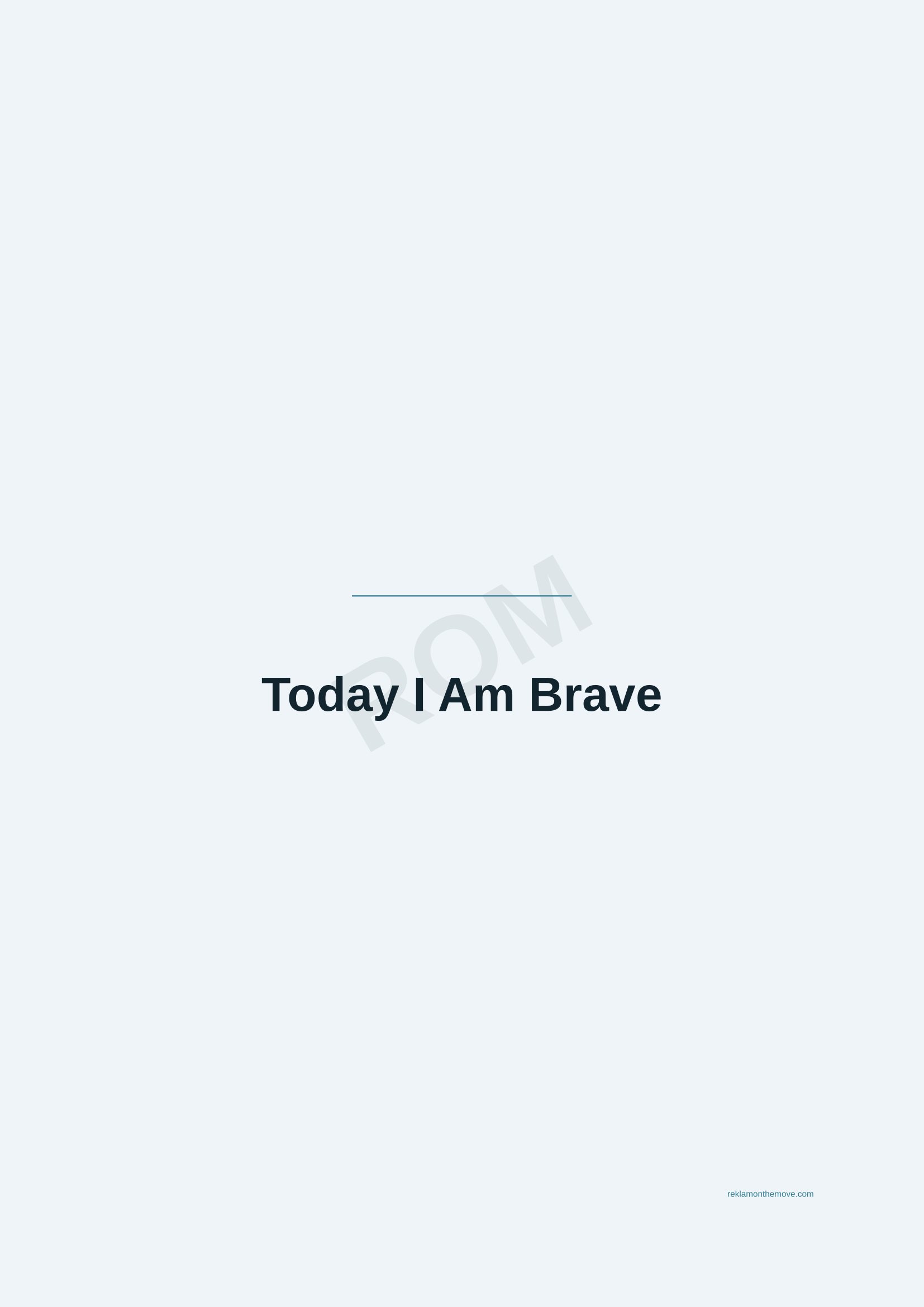 Today I Am Brave · Okyanus — ROM dijital ürün önizlemesi (filigranlı)