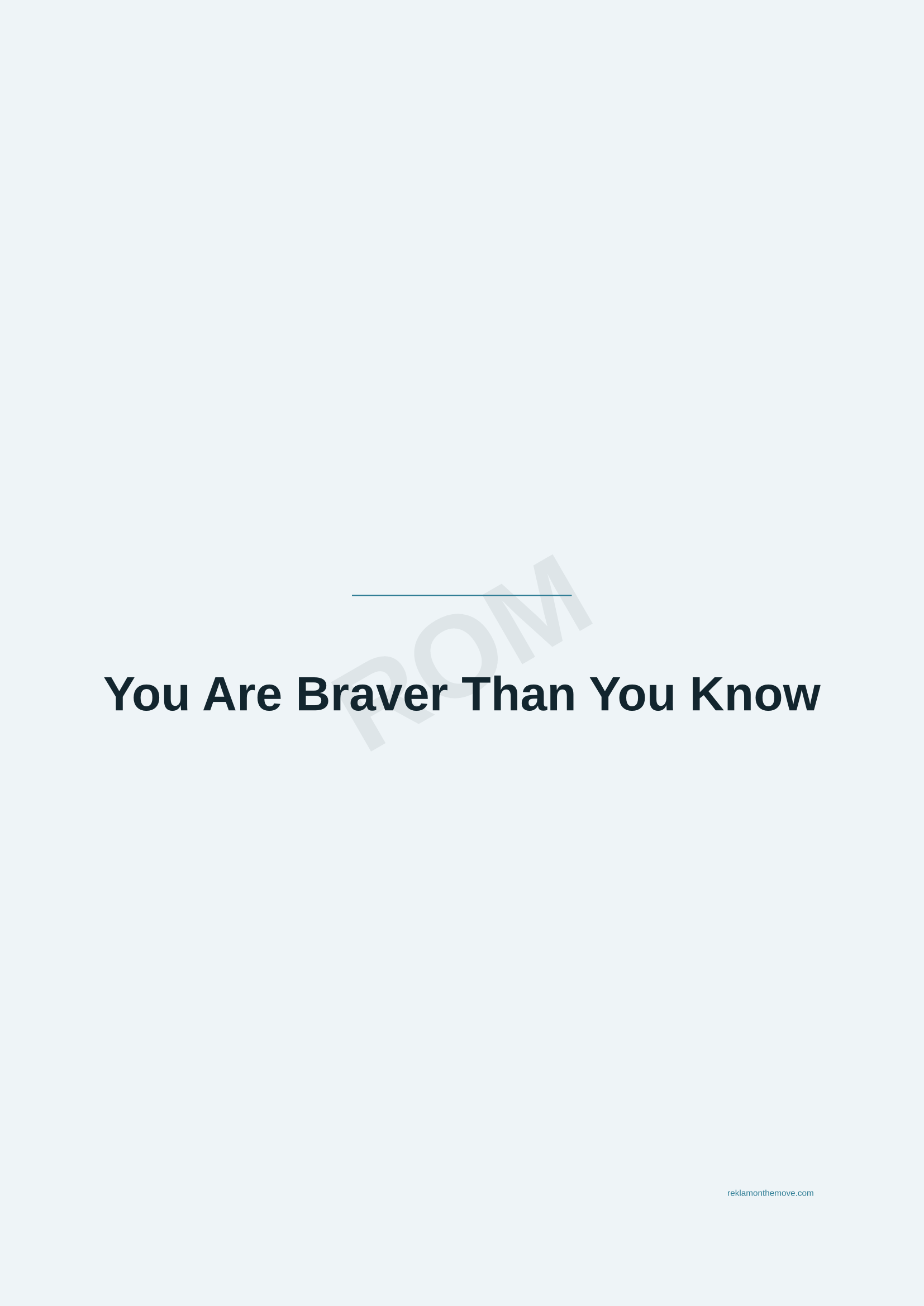 You Are Braver Than You Know · Okyanus — ROM dijital ürün önizlemesi (filigranlı)