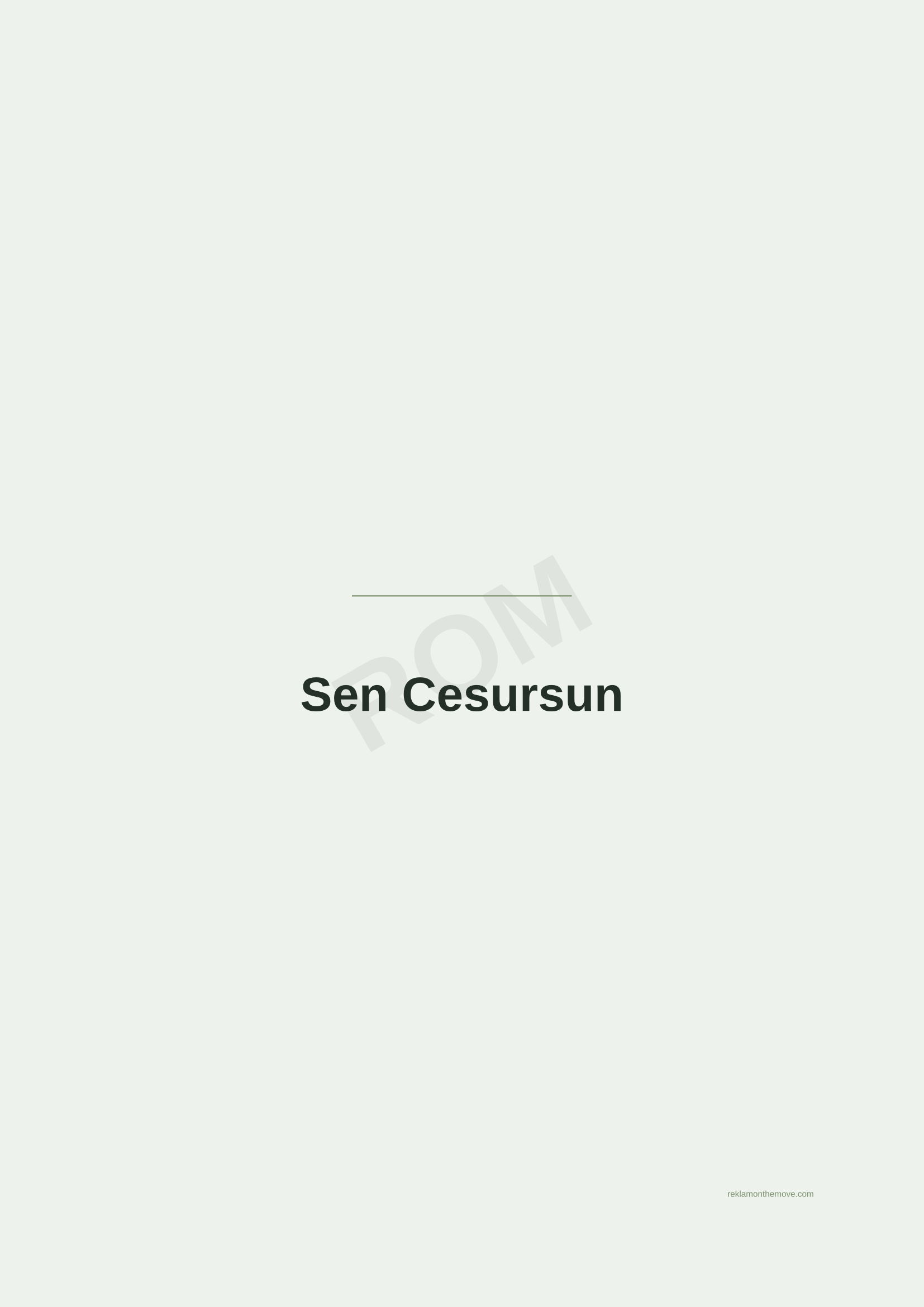 Sen Cesursun · Adaçayı — ROM dijital ürün önizlemesi (filigranlı)