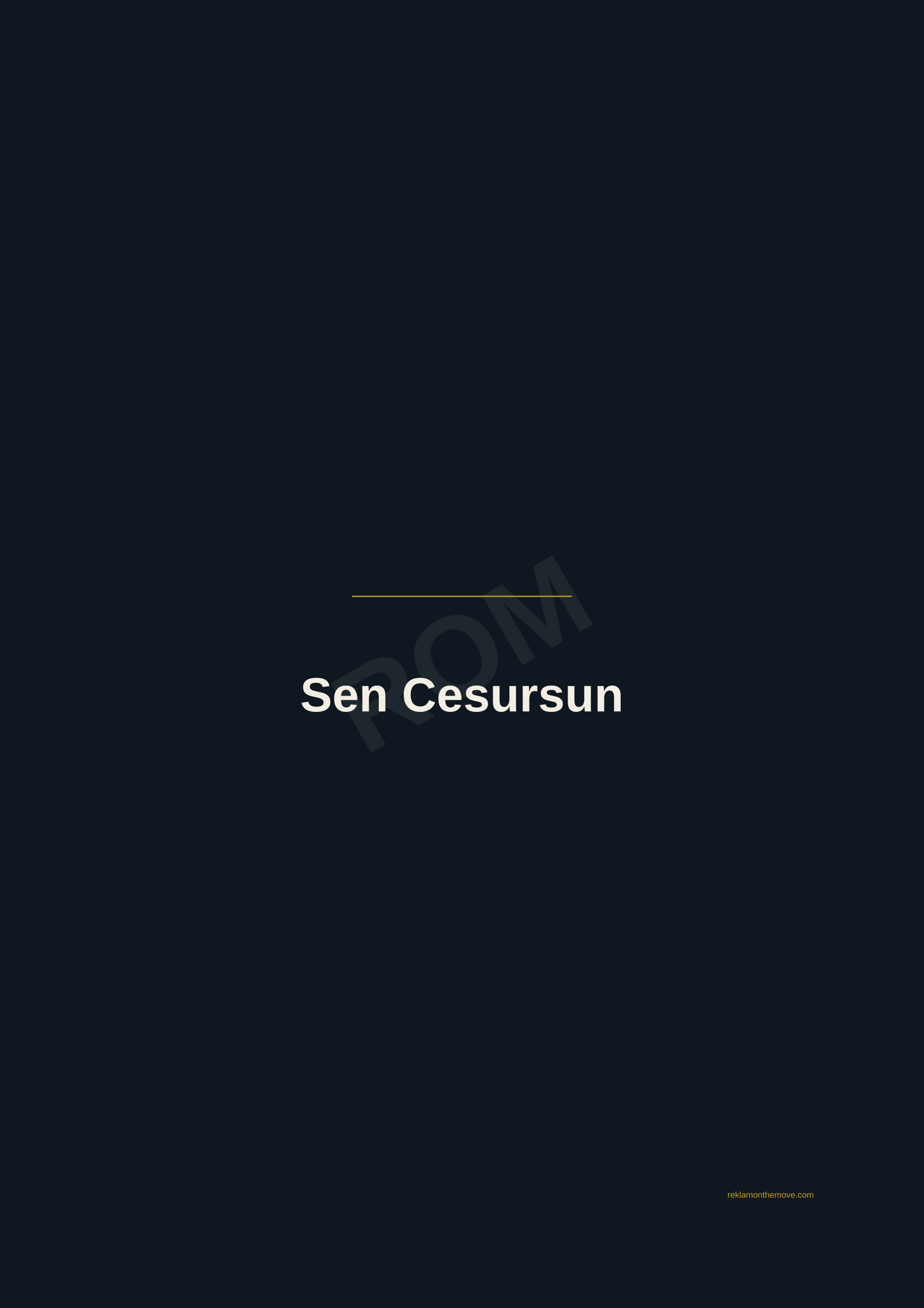 Sen Cesursun · Gece — ROM dijital ürün önizlemesi (filigranlı)