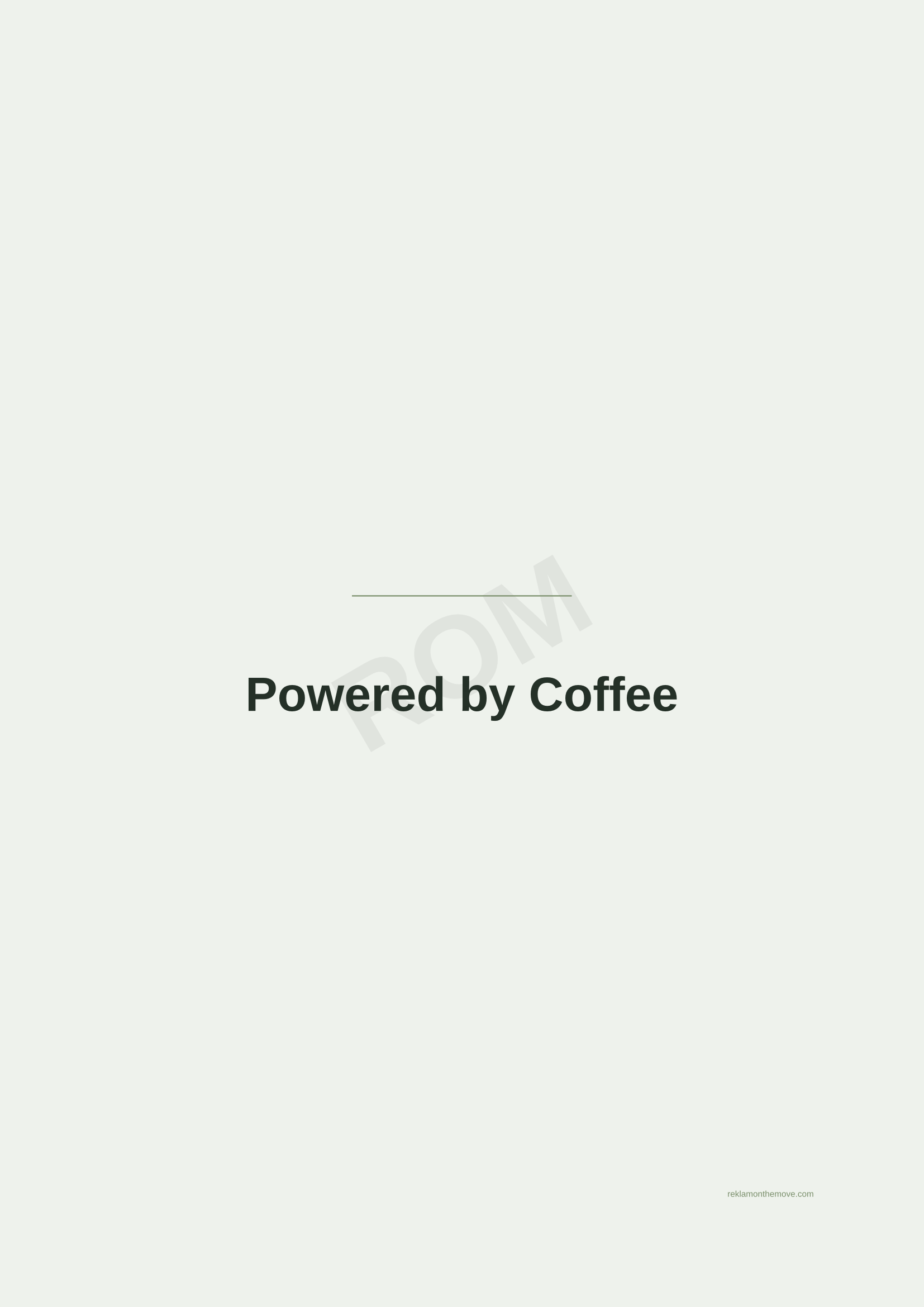 Powered by Coffee · Adaçayı — ROM dijital ürün önizlemesi (filigranlı)