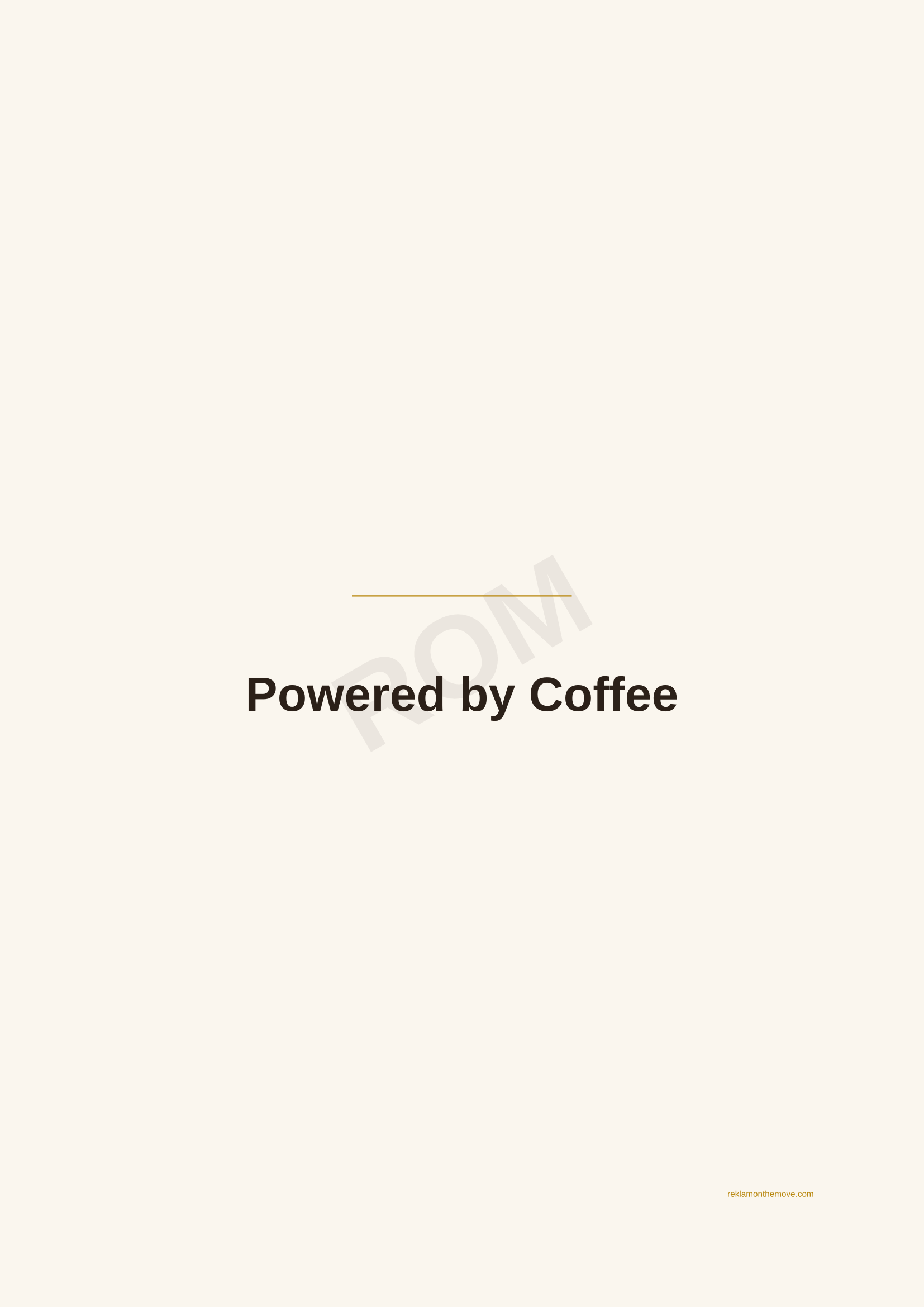 Powered by Coffee · Espresso — ROM dijital ürün önizlemesi (filigranlı)