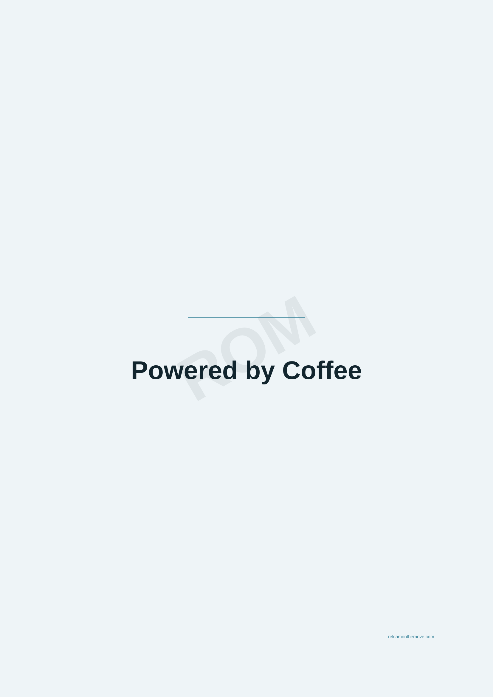 Powered by Coffee · Okyanus — ROM dijital ürün önizlemesi (filigranlı)