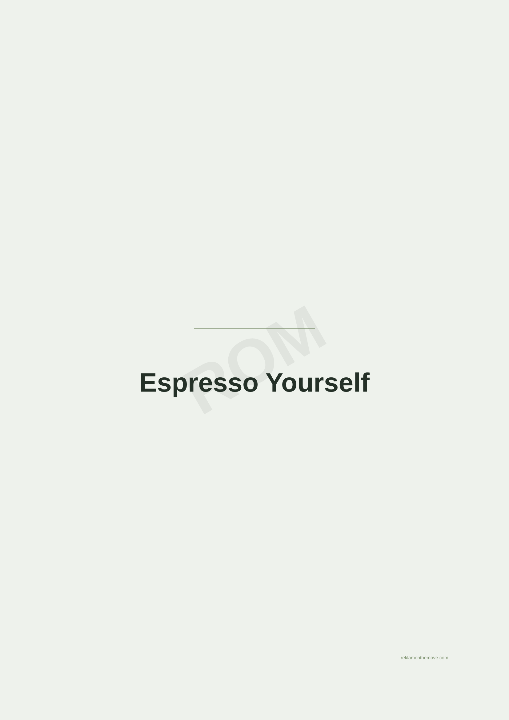 Espresso Yourself · Adaçayı — ROM dijital ürün önizlemesi (filigranlı)