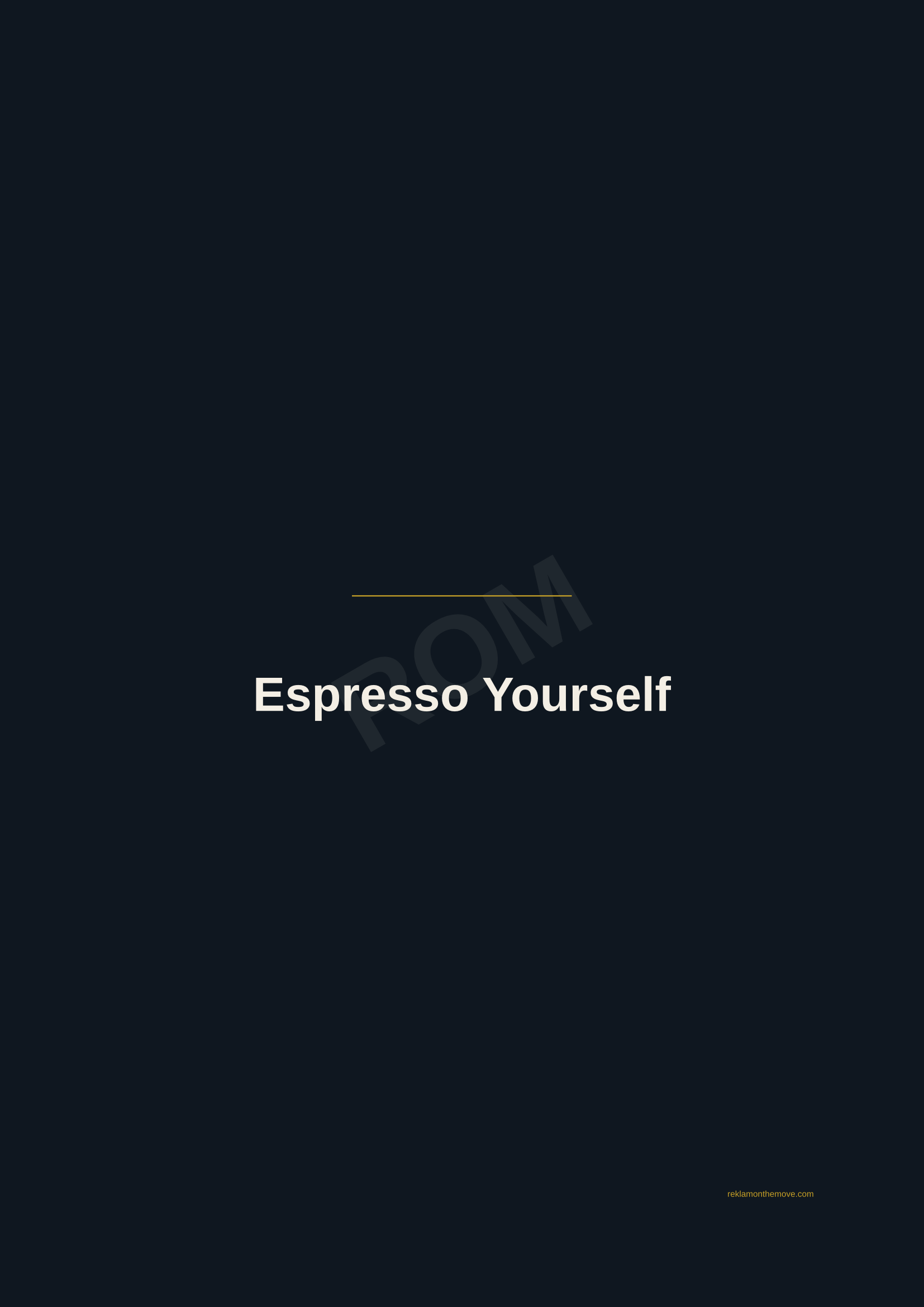 Espresso Yourself · Gece — ROM dijital ürün önizlemesi (filigranlı)