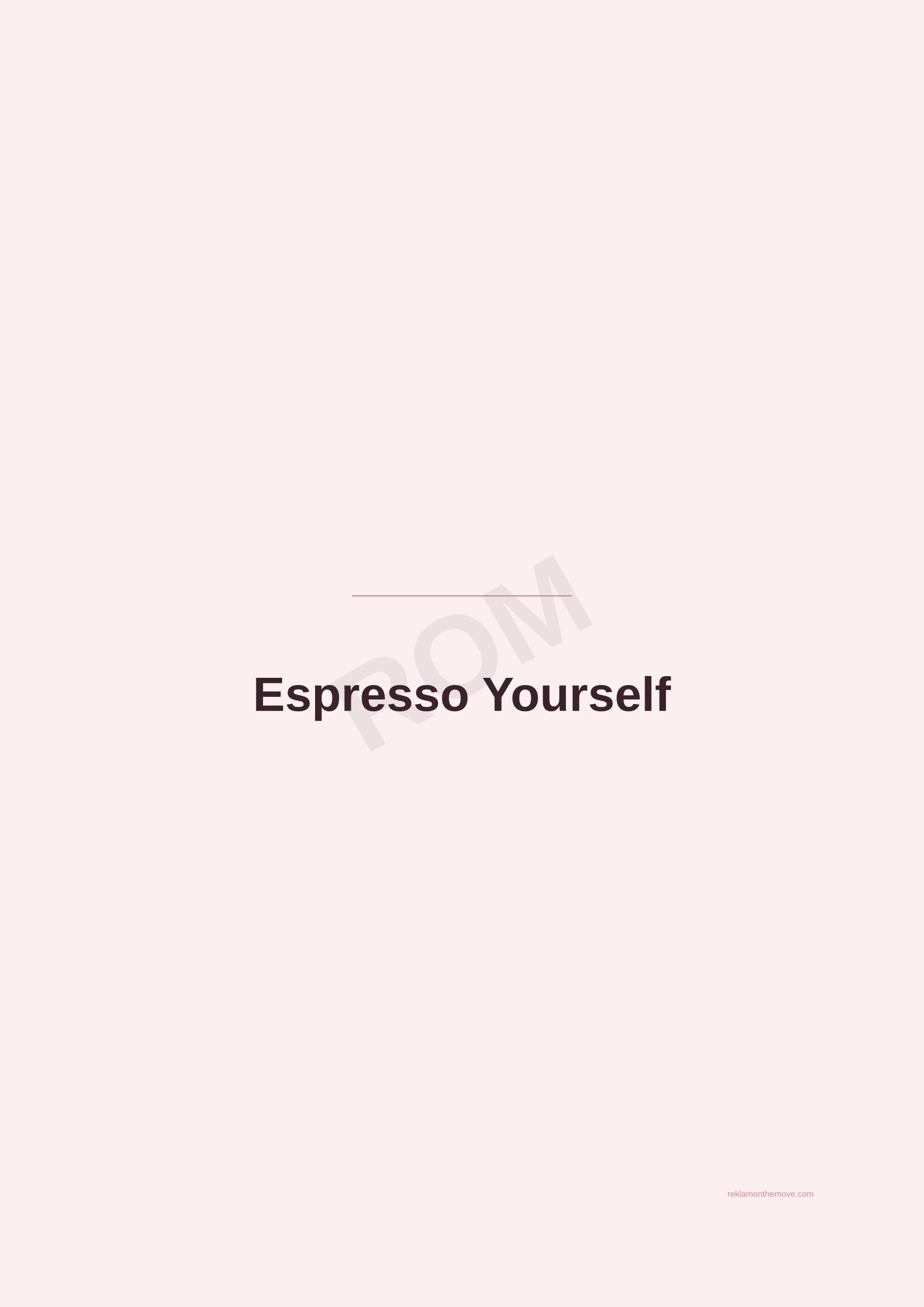 Espresso Yourself · Gül — ROM dijital ürün önizlemesi (filigranlı)
