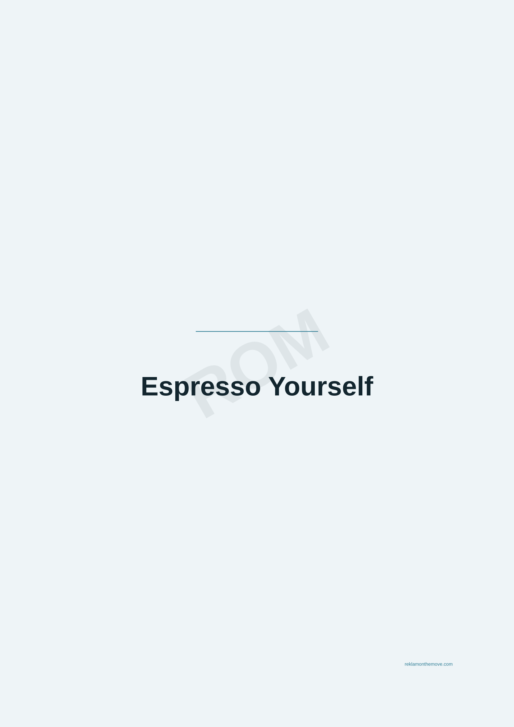 Espresso Yourself · Okyanus — ROM dijital ürün önizlemesi (filigranlı)
