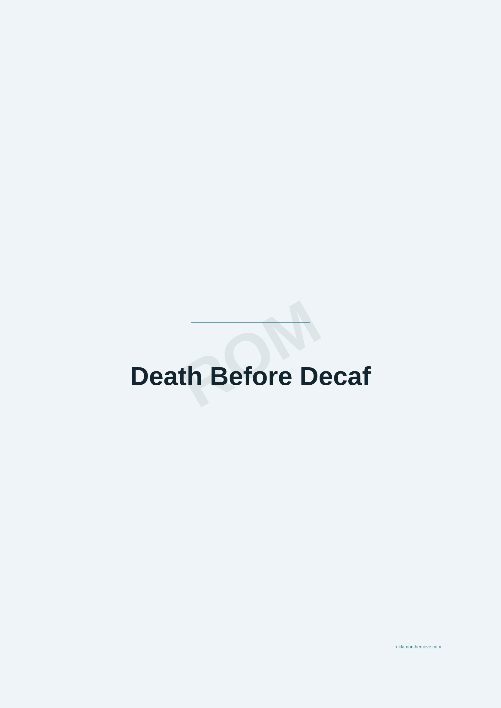 Death Before Decaf · Okyanus — ROM dijital ürün önizlemesi (filigranlı)