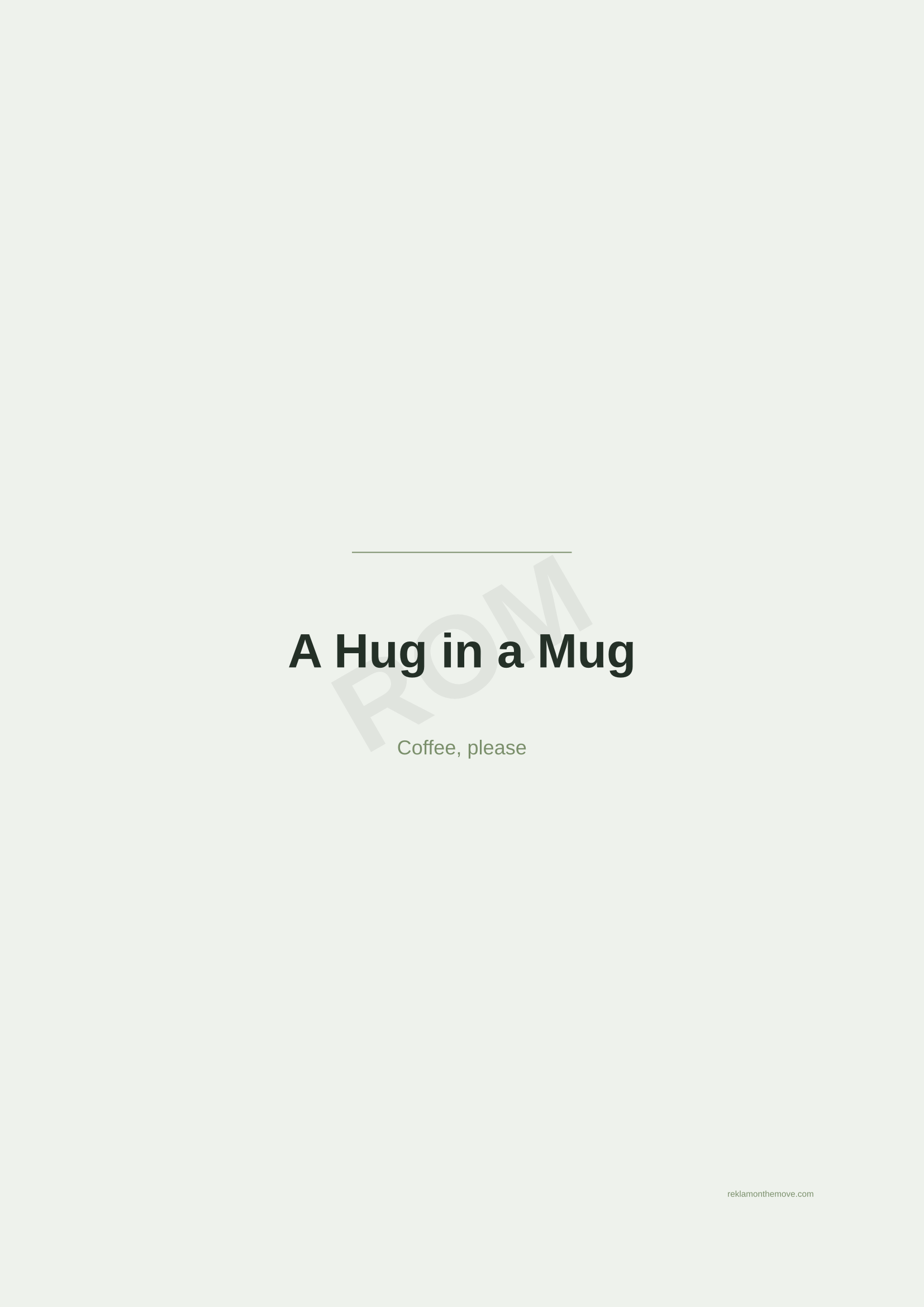 A Hug in a Mug · Adaçayı — ROM dijital ürün önizlemesi (filigranlı)