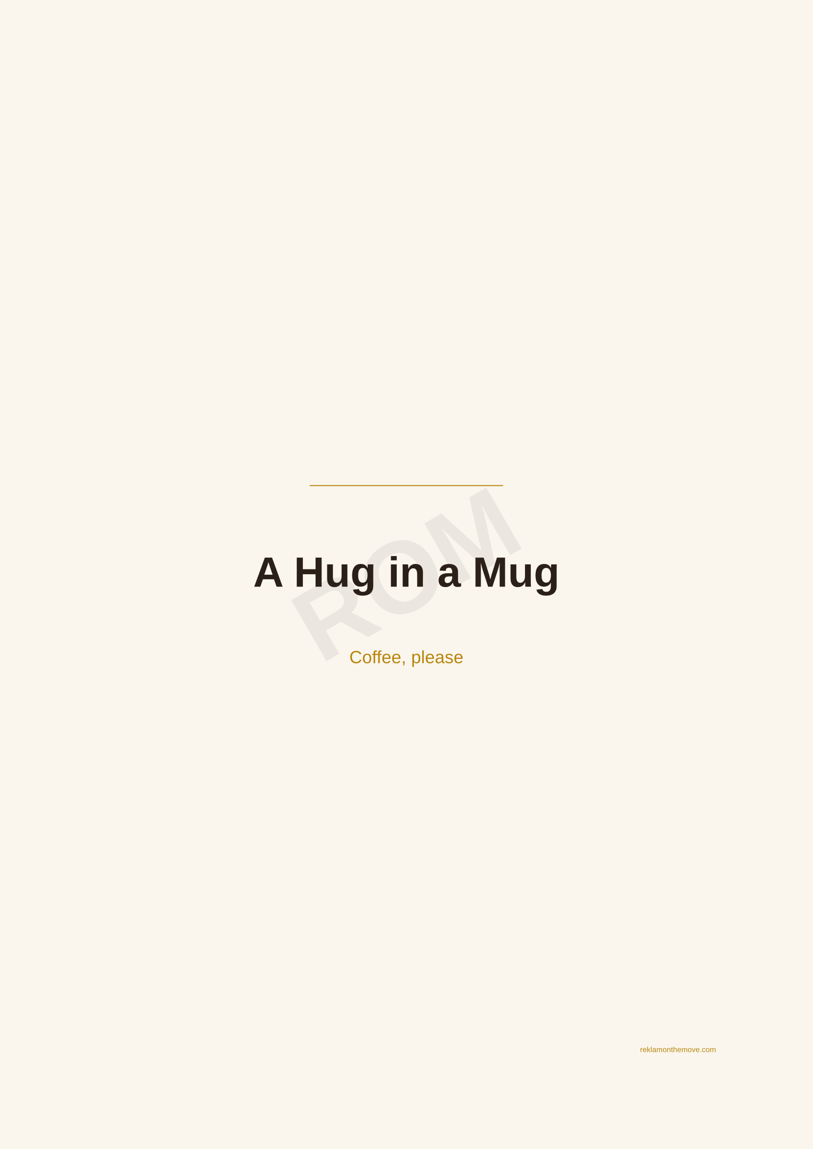 A Hug in a Mug · Espresso — ROM dijital ürün önizlemesi (filigranlı)