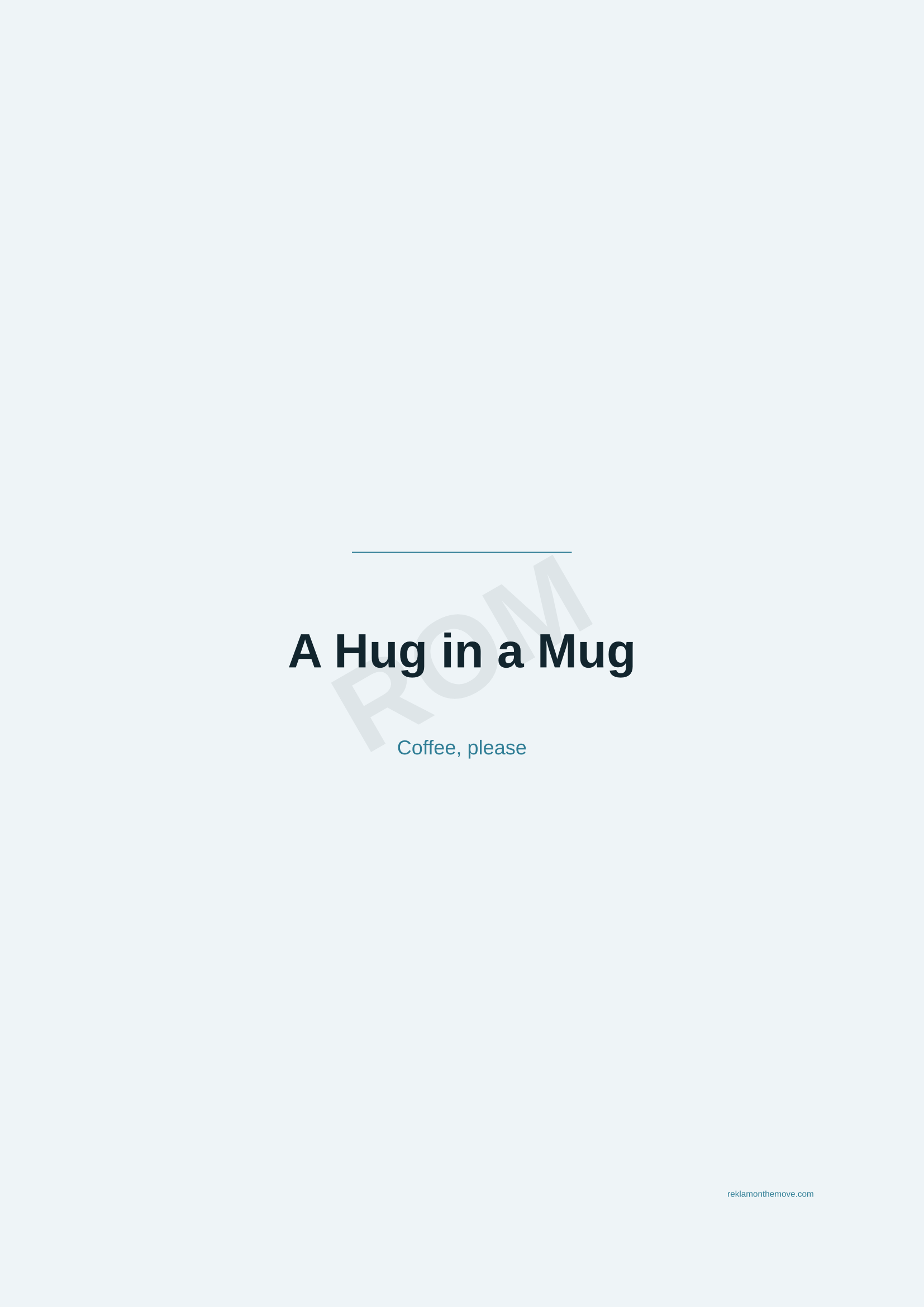 A Hug in a Mug · Okyanus — ROM dijital ürün önizlemesi (filigranlı)