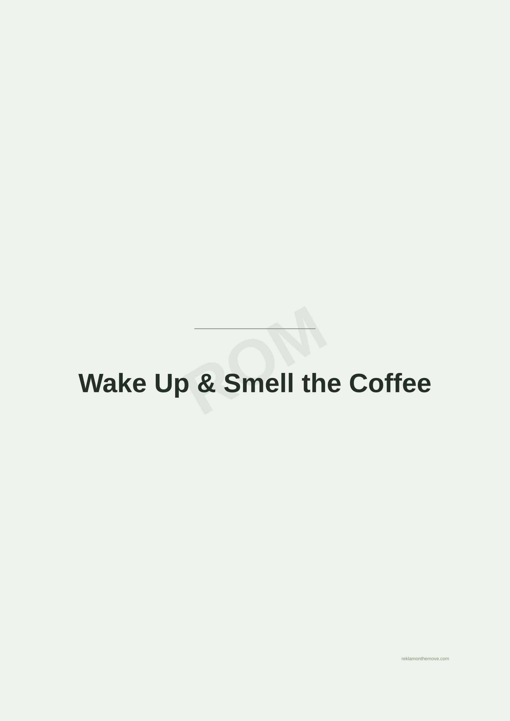 Wake Up & Smell the Coffee · Adaçayı — ROM dijital ürün önizlemesi (filigranlı)