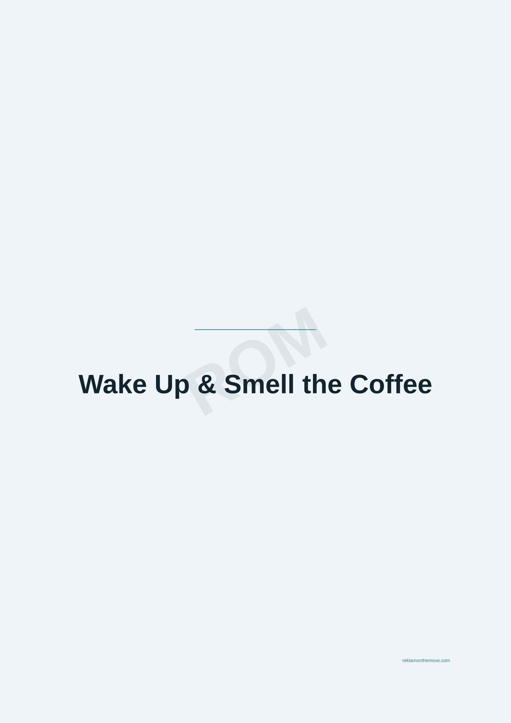 Wake Up & Smell the Coffee · Okyanus — ROM dijital ürün önizlemesi (filigranlı)