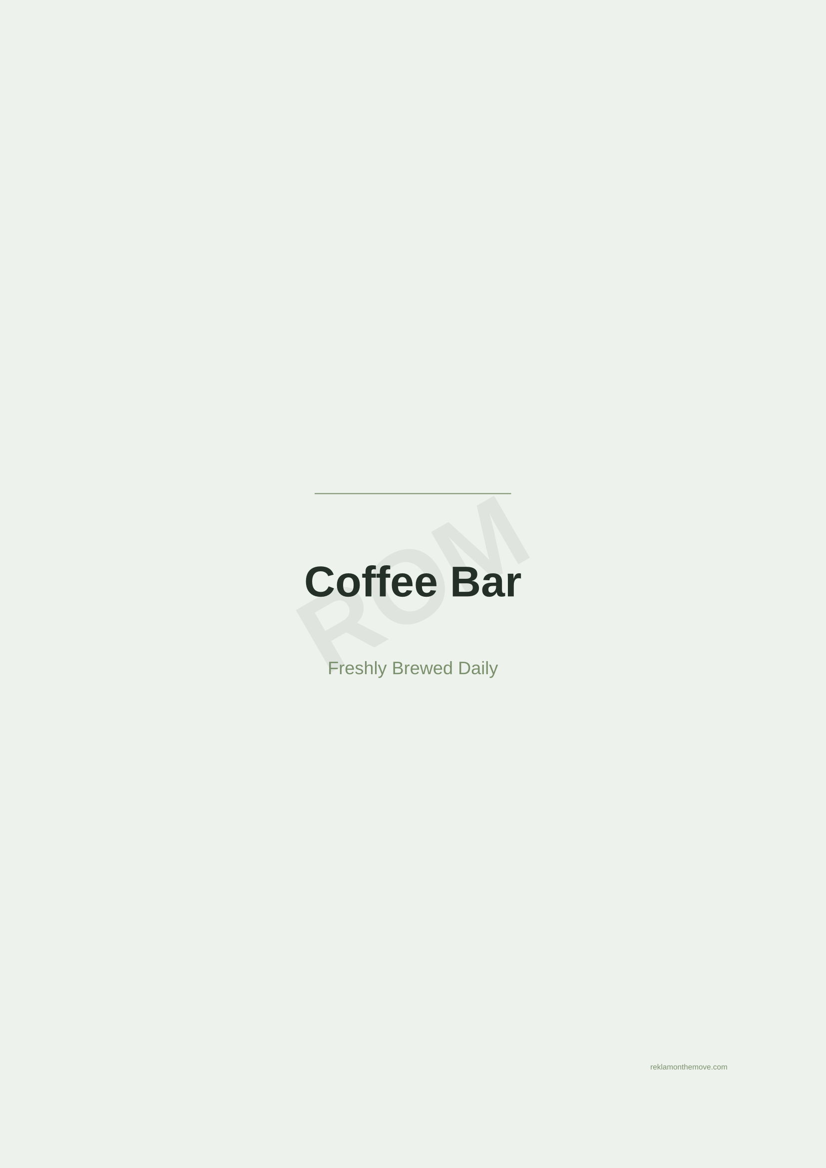 Coffee Bar · Adaçayı — ROM dijital ürün önizlemesi (filigranlı)