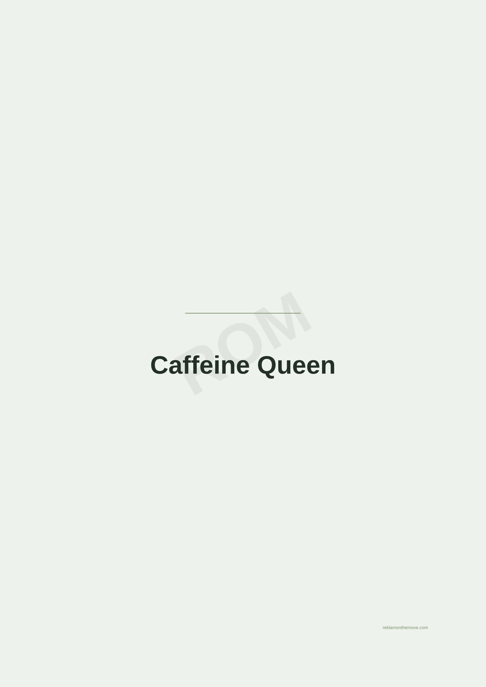 Caffeine Queen · Adaçayı — ROM dijital ürün önizlemesi (filigranlı)