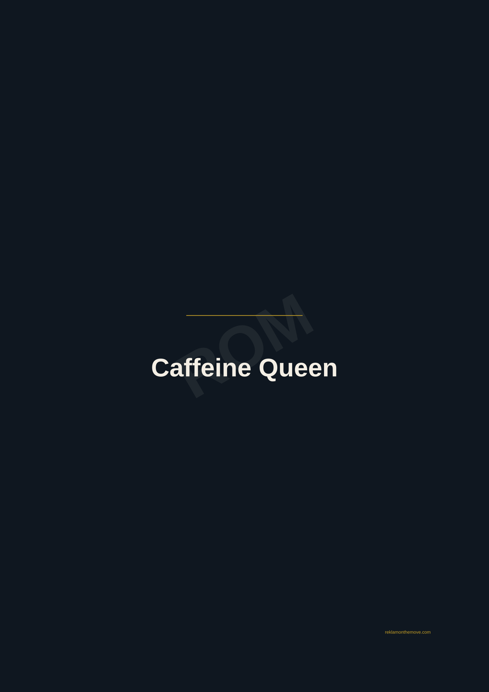 Caffeine Queen · Gece — ROM dijital ürün önizlemesi (filigranlı)