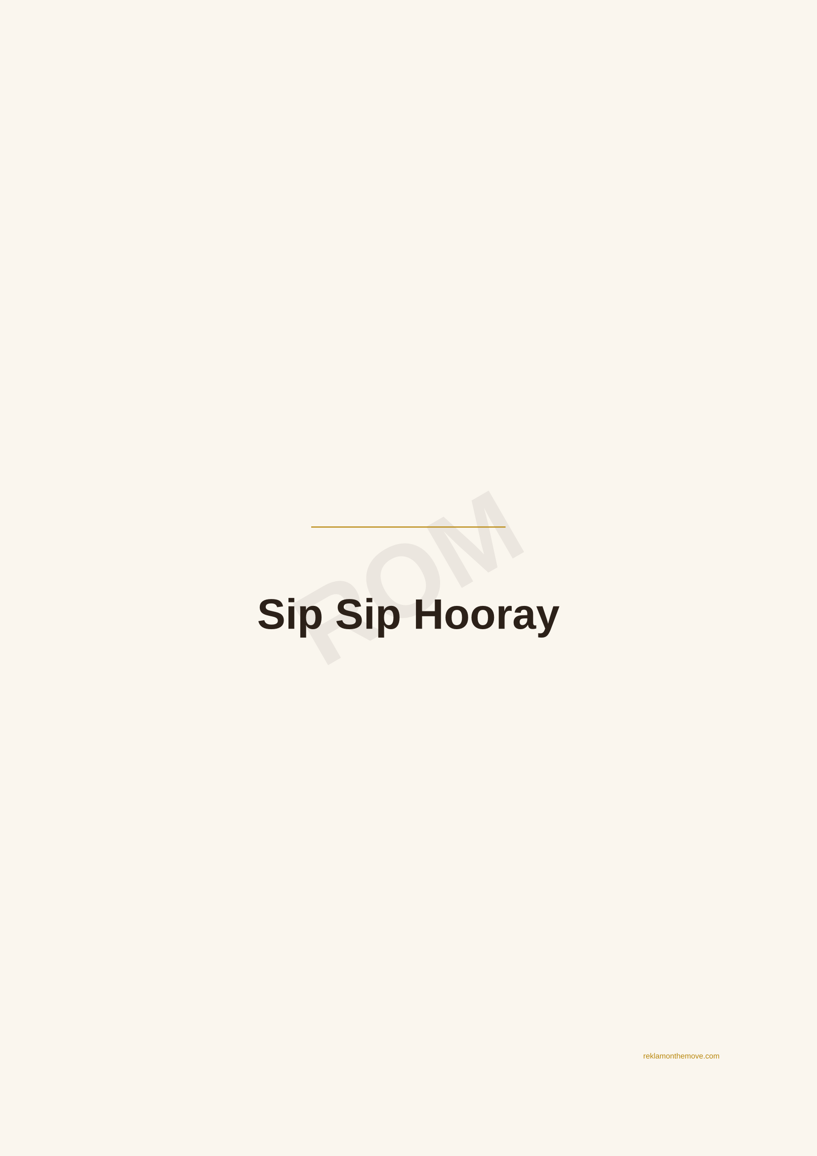 Sip Sip Hooray · Espresso — ROM dijital ürün önizlemesi (filigranlı)