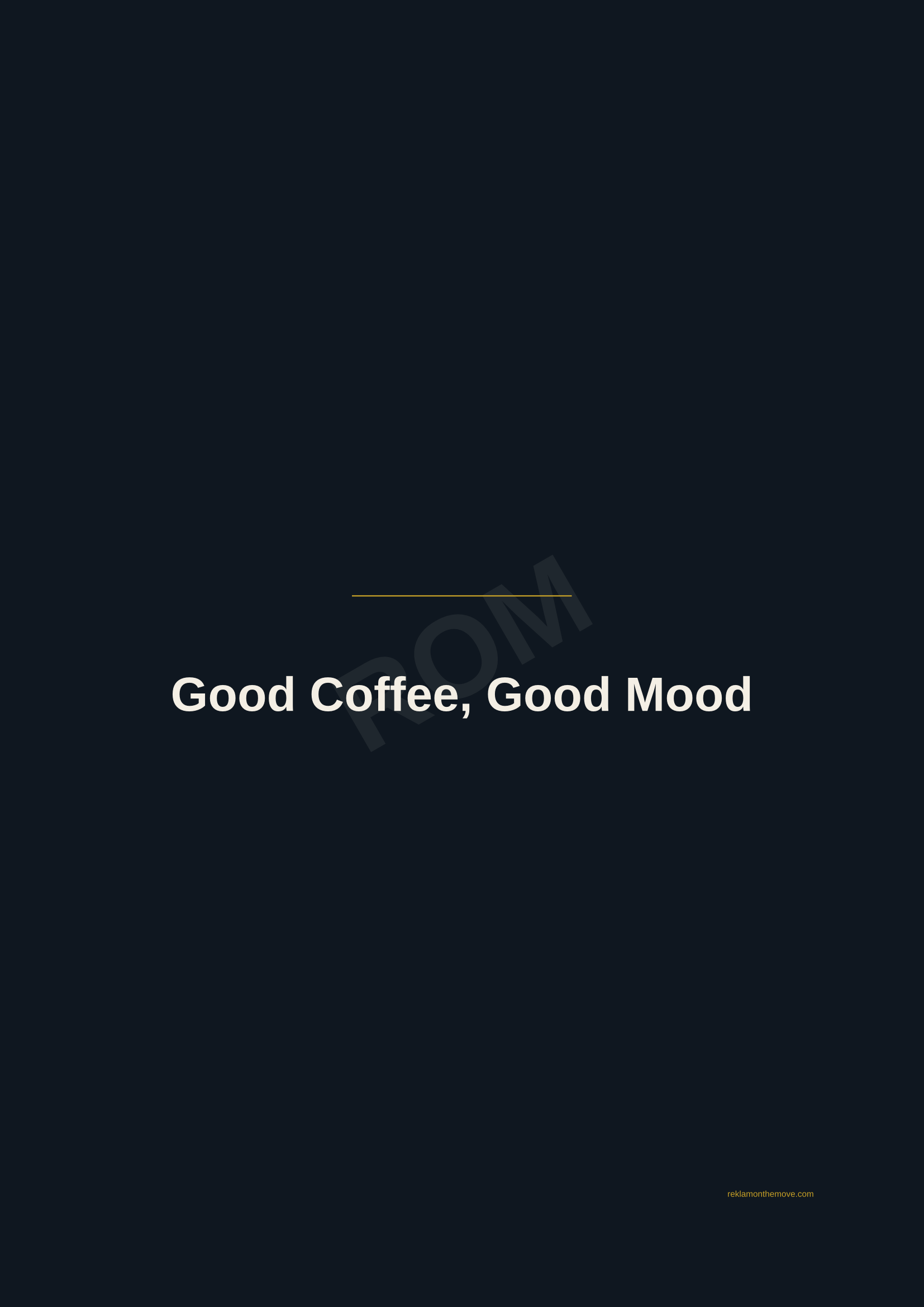 Good Coffee, Good Mood · Gece — ROM dijital ürün önizlemesi (filigranlı)