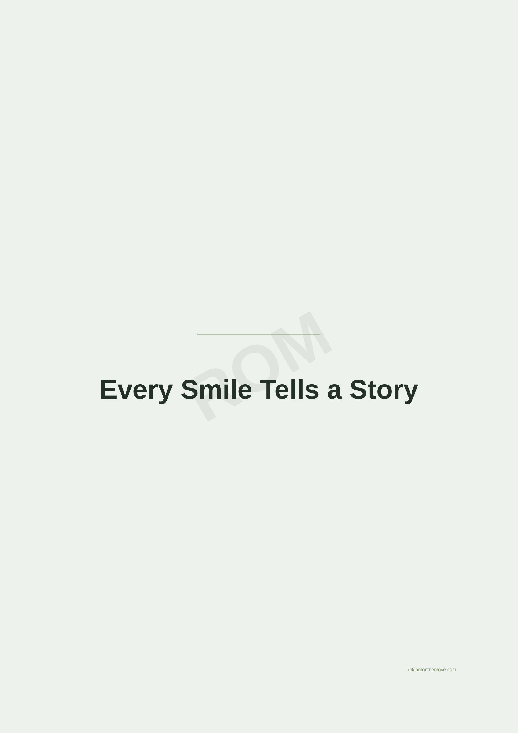 Every Smile Tells a Story · Adaçayı — ROM dijital ürün önizlemesi (filigranlı)