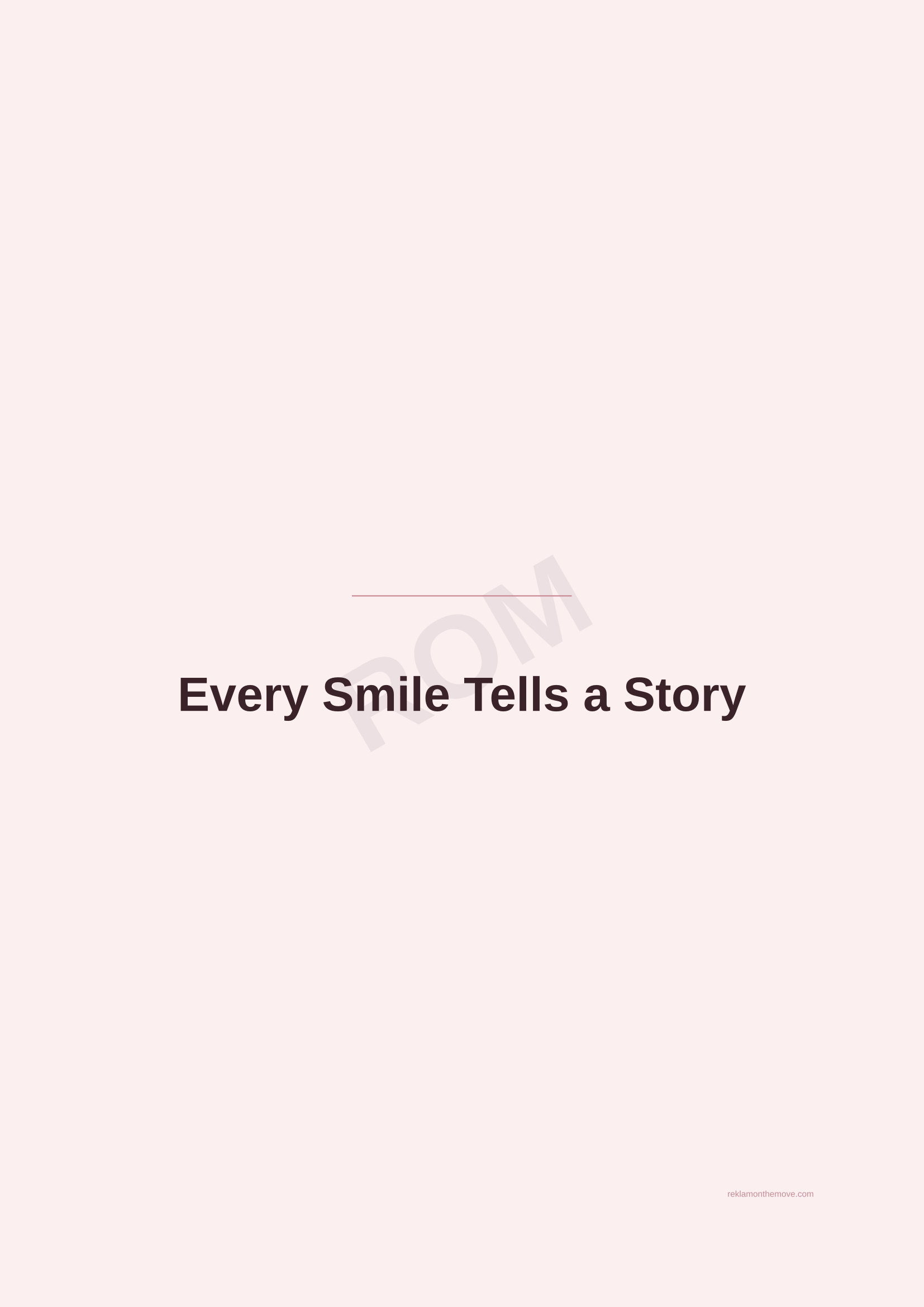 Every Smile Tells a Story · Gül — ROM dijital ürün önizlemesi (filigranlı)