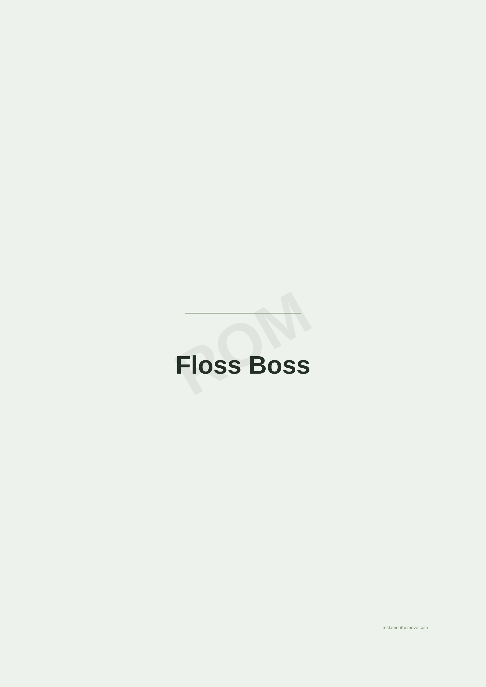 Floss Boss · Adaçayı — ROM dijital ürün önizlemesi (filigranlı)