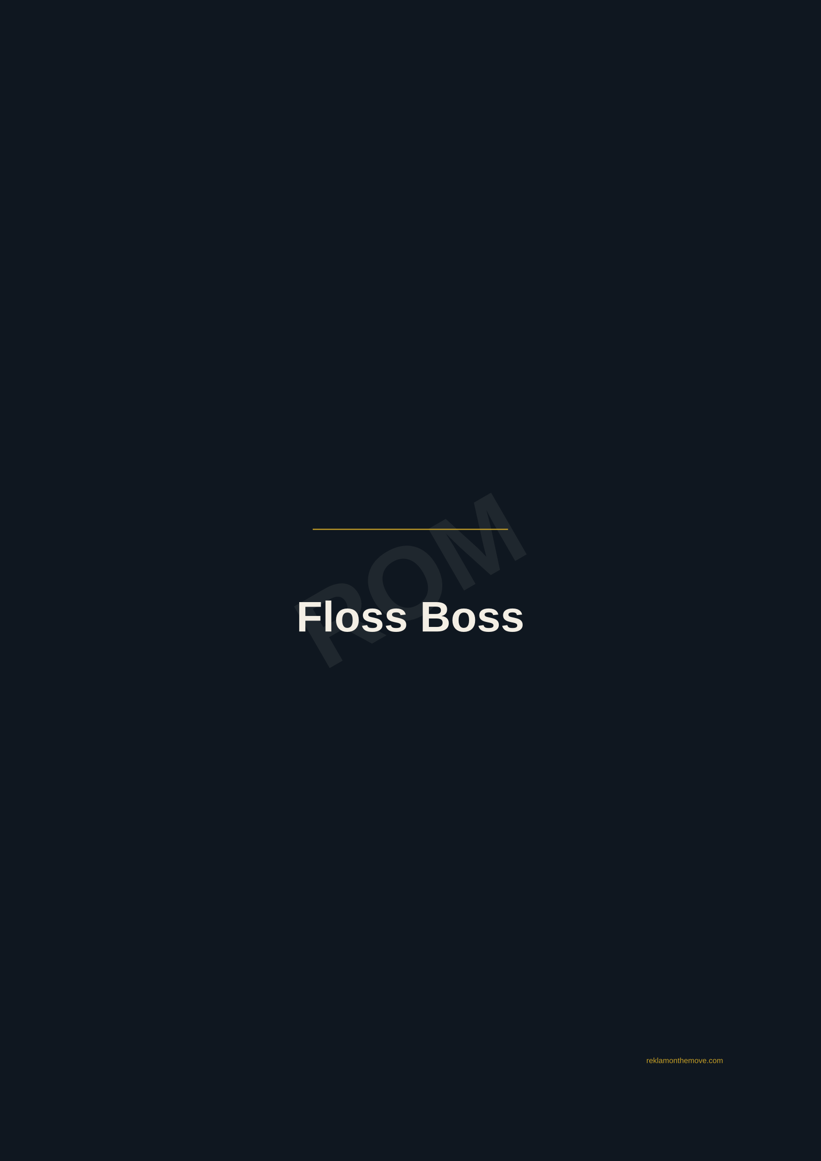 Floss Boss · Gece — ROM dijital ürün önizlemesi (filigranlı)