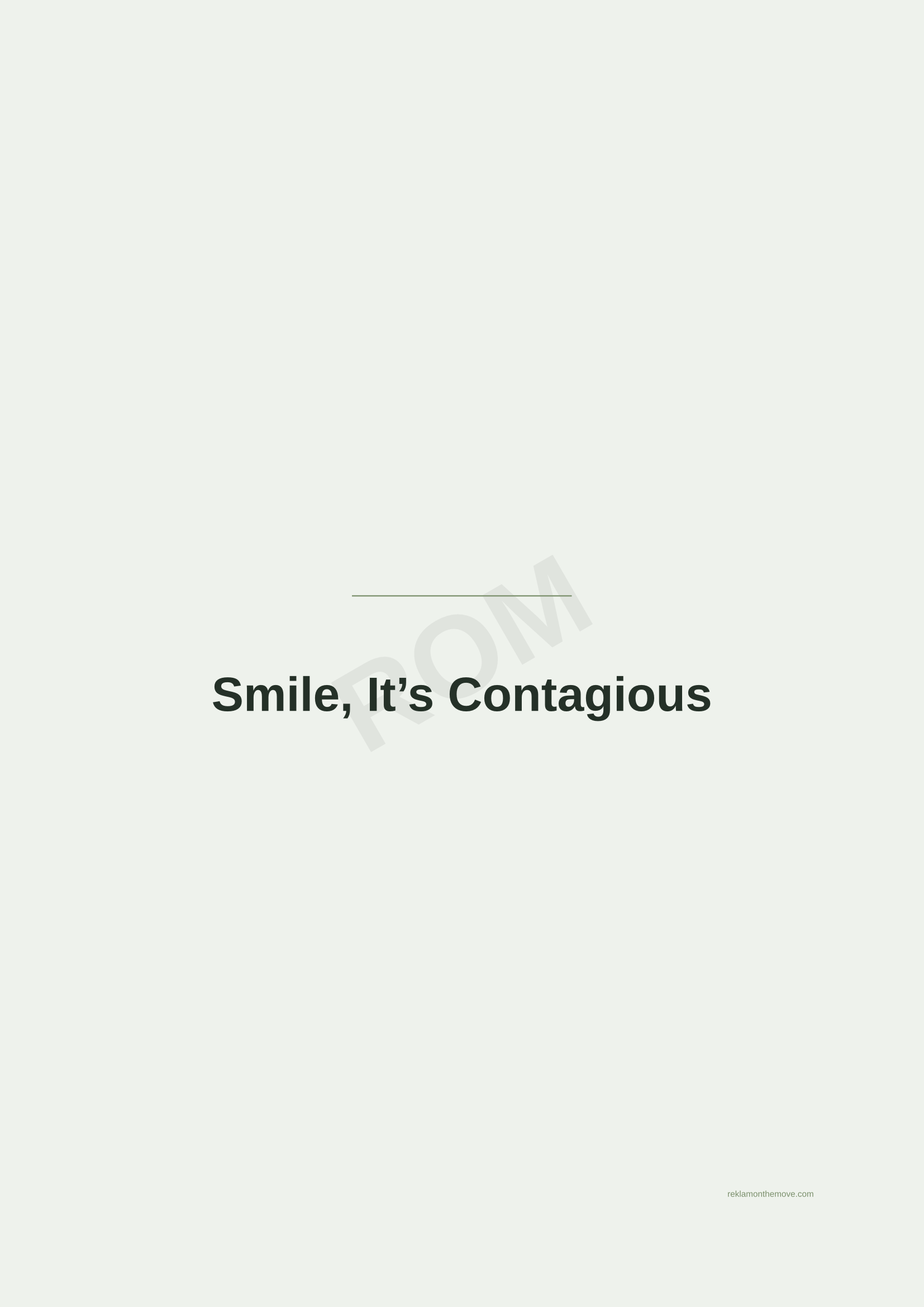 Smile, It's Contagious · Adaçayı — ROM dijital ürün önizlemesi (filigranlı)