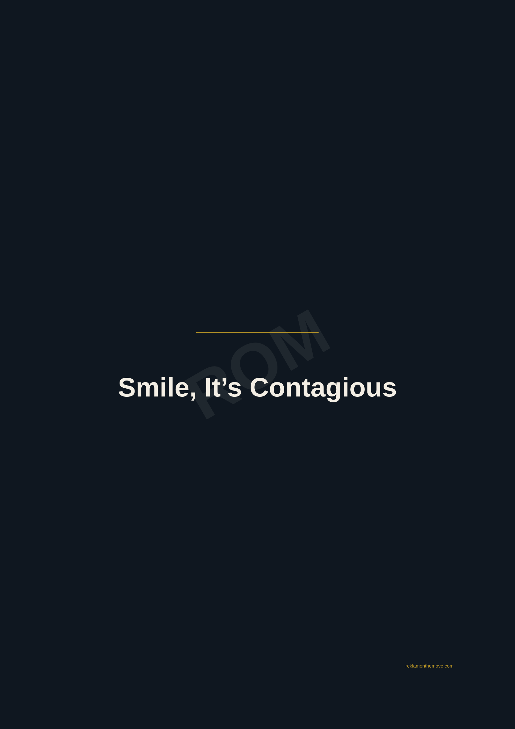Smile, It's Contagious · Gece — ROM dijital ürün önizlemesi (filigranlı)