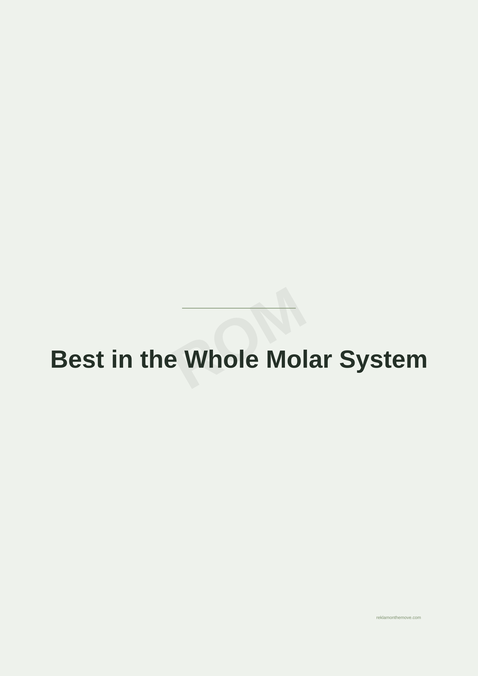 Best in the Whole Molar System · Adaçayı — ROM dijital ürün önizlemesi (filigranlı)