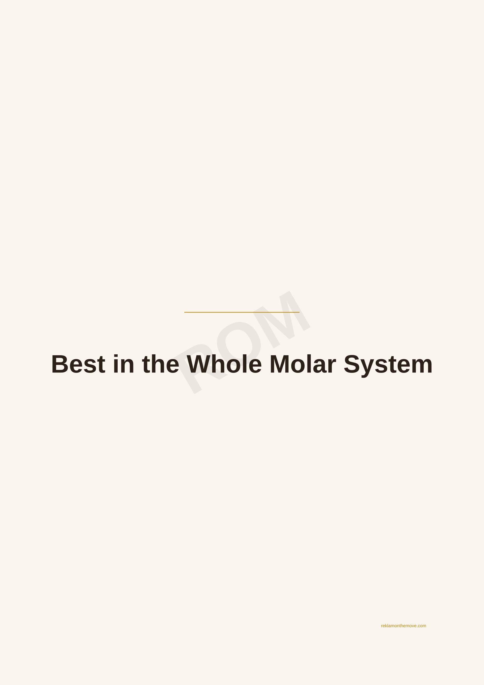 Best in the Whole Molar System · Espresso — ROM dijital ürün önizlemesi (filigranlı)