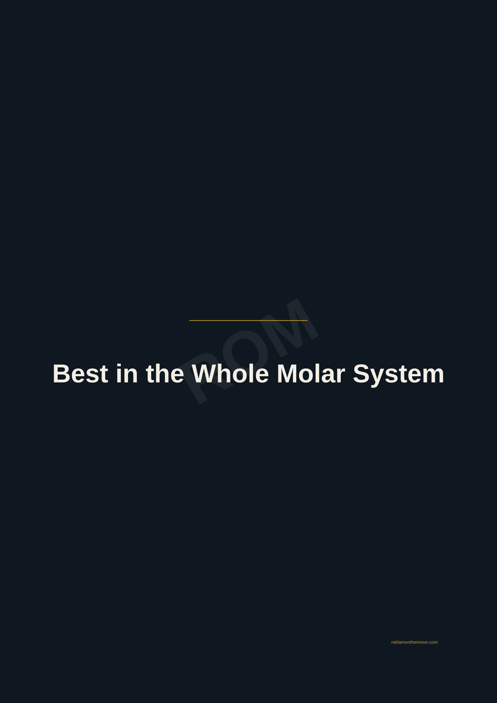 Best in the Whole Molar System · Gece — ROM dijital ürün önizlemesi (filigranlı)