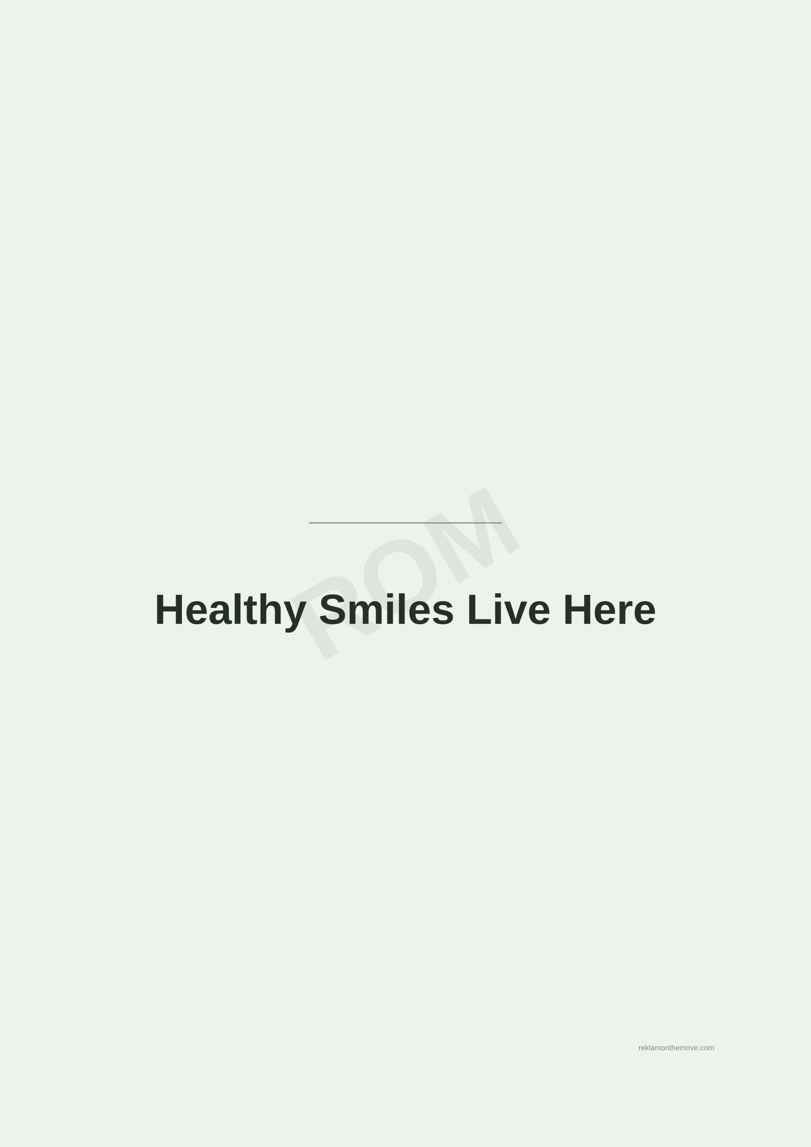 Healthy Smiles Live Here · Adaçayı — ROM dijital ürün önizlemesi (filigranlı)