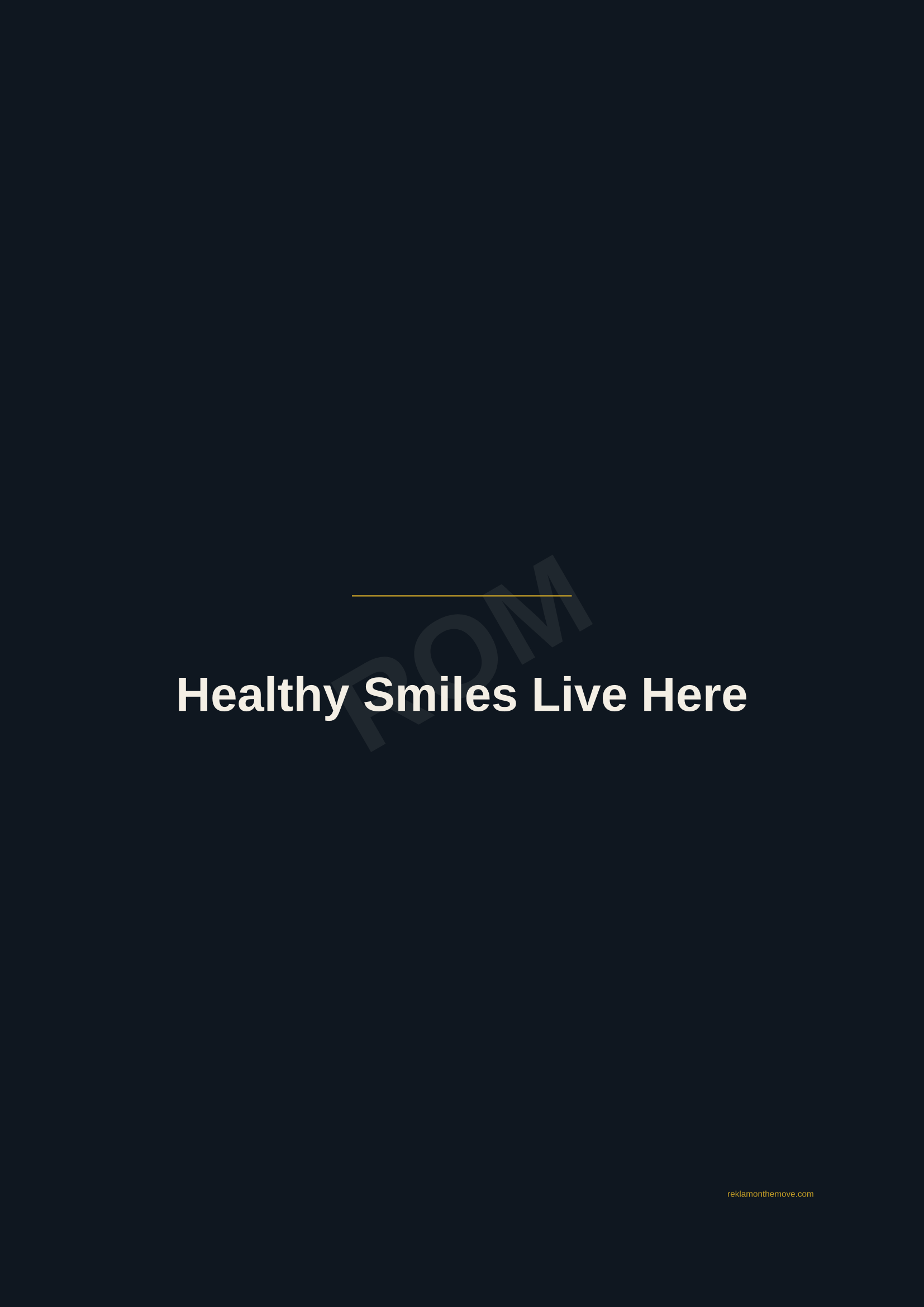 Healthy Smiles Live Here · Gece — ROM dijital ürün önizlemesi (filigranlı)