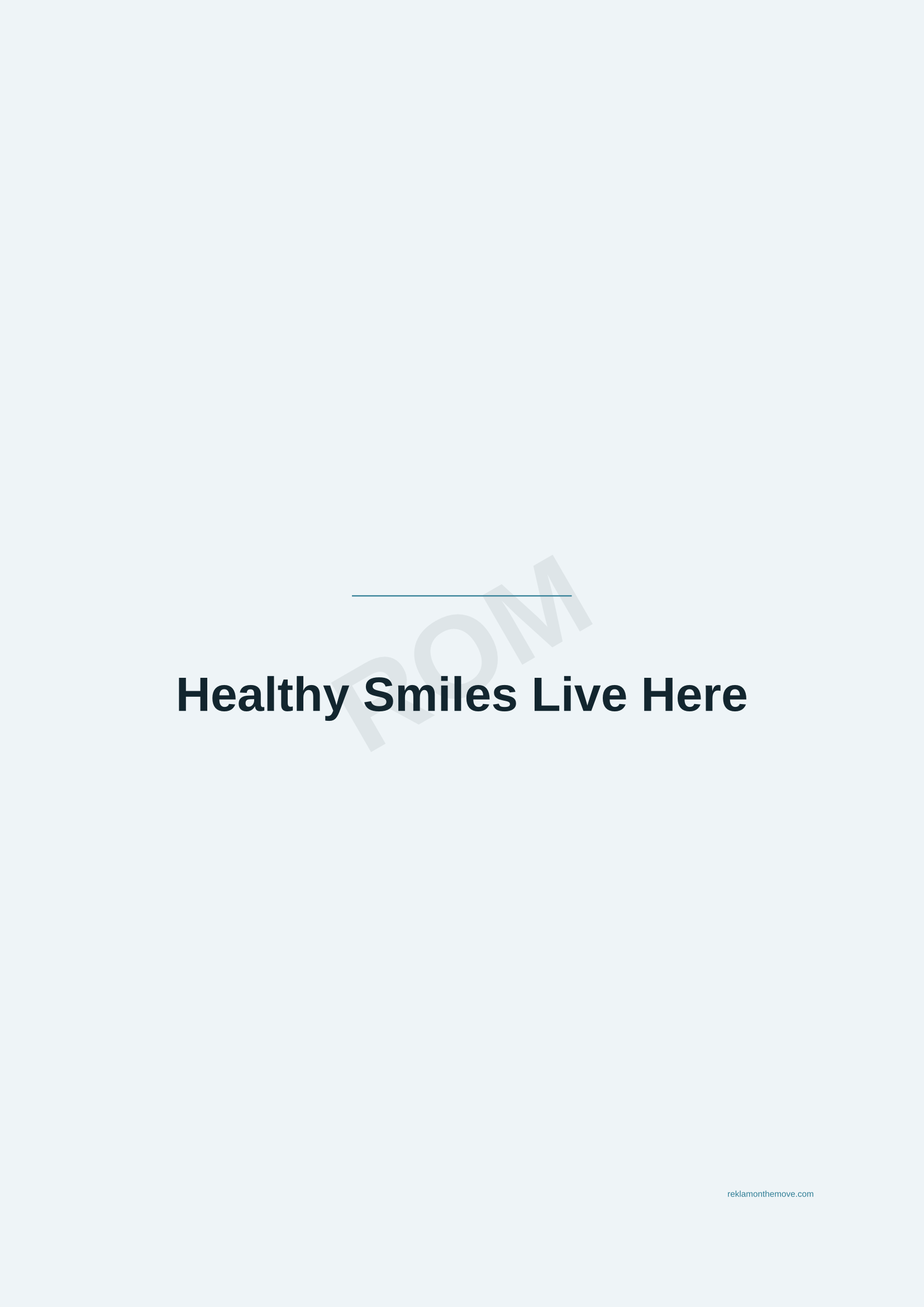 Healthy Smiles Live Here · Okyanus — ROM dijital ürün önizlemesi (filigranlı)