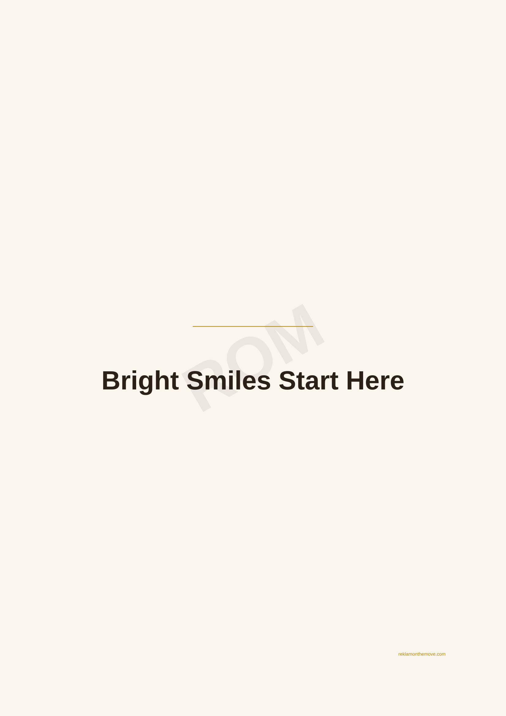 Bright Smiles Start Here · Espresso — ROM dijital ürün önizlemesi (filigranlı)