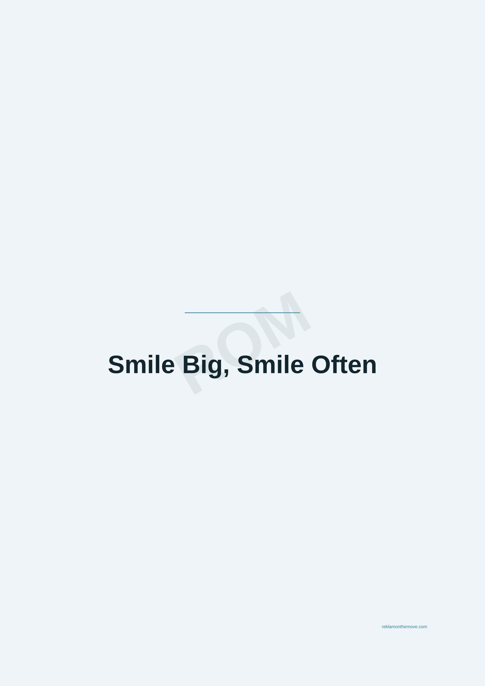 Smile Big, Smile Often · Okyanus — ROM dijital ürün önizlemesi (filigranlı)