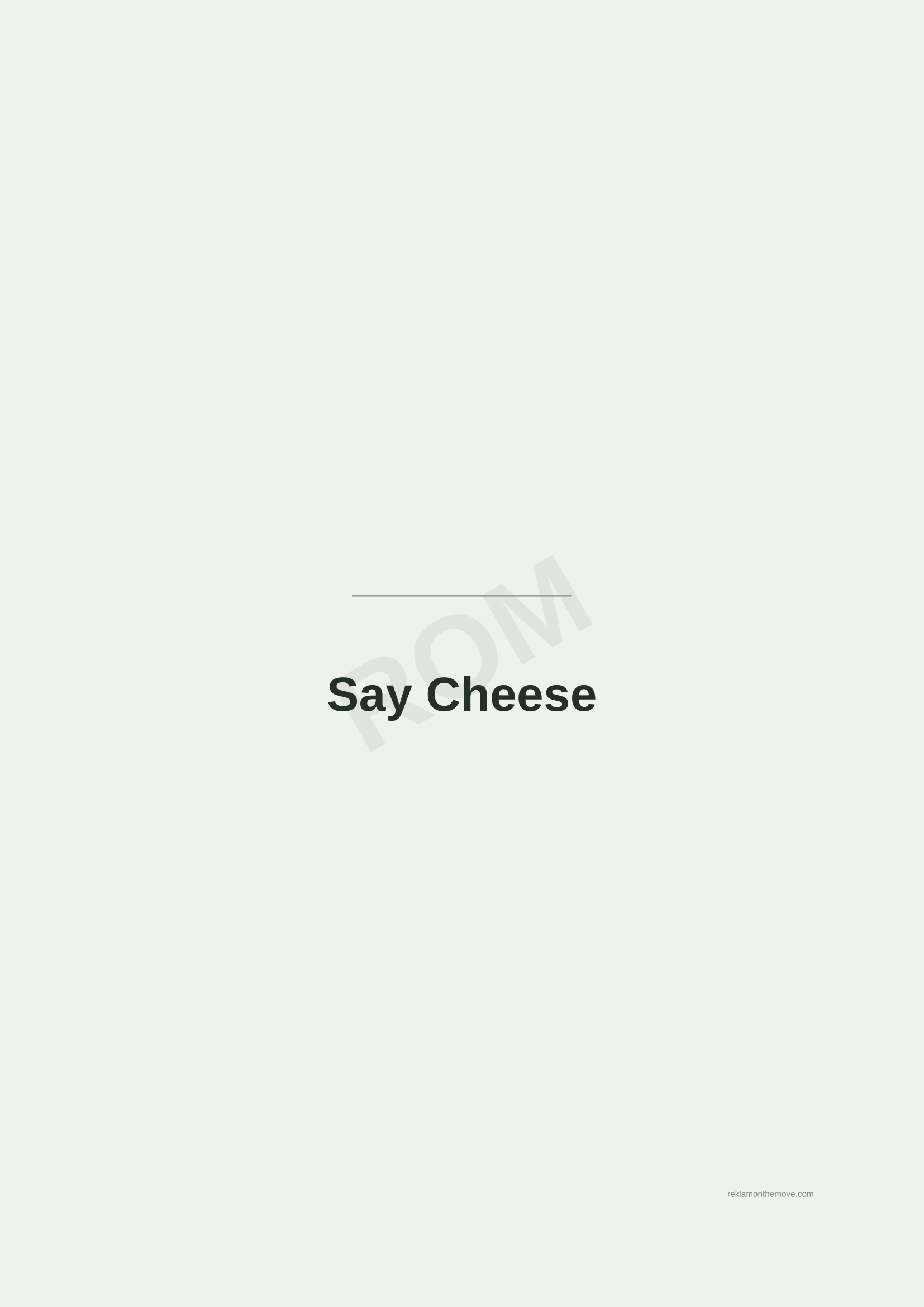Say Cheese · Adaçayı — ROM dijital ürün önizlemesi (filigranlı)